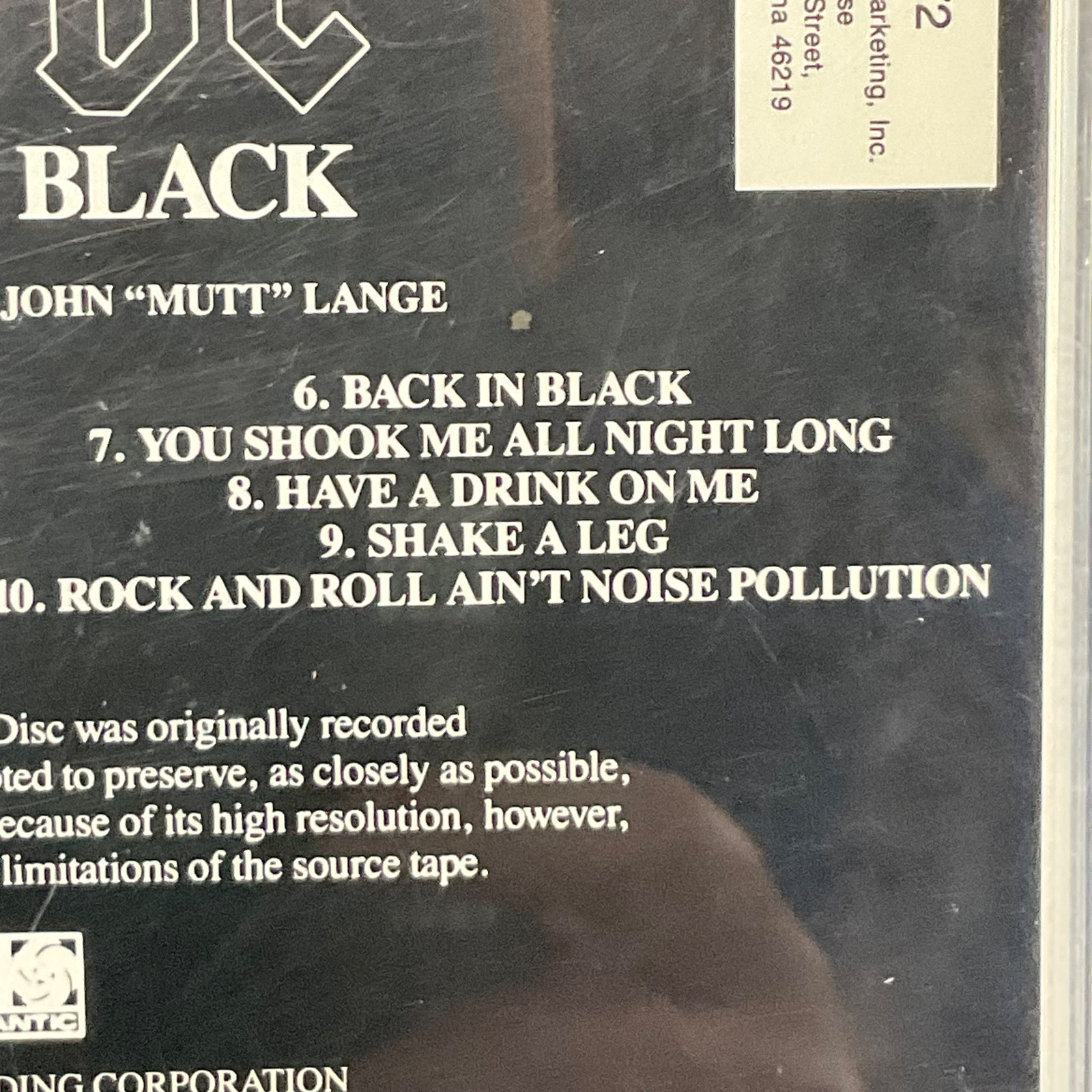 AC/DC Back in Black CD Album Atlantic Records Rock Classic - Image 17