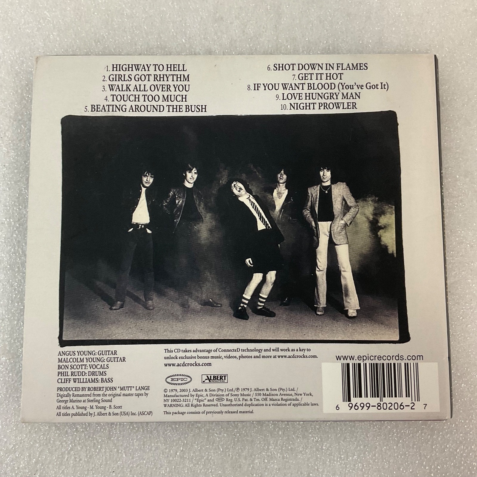 AC/DC Highway to Hell CD Album Epic Remastered Digipak Rock 1979 - Image 2