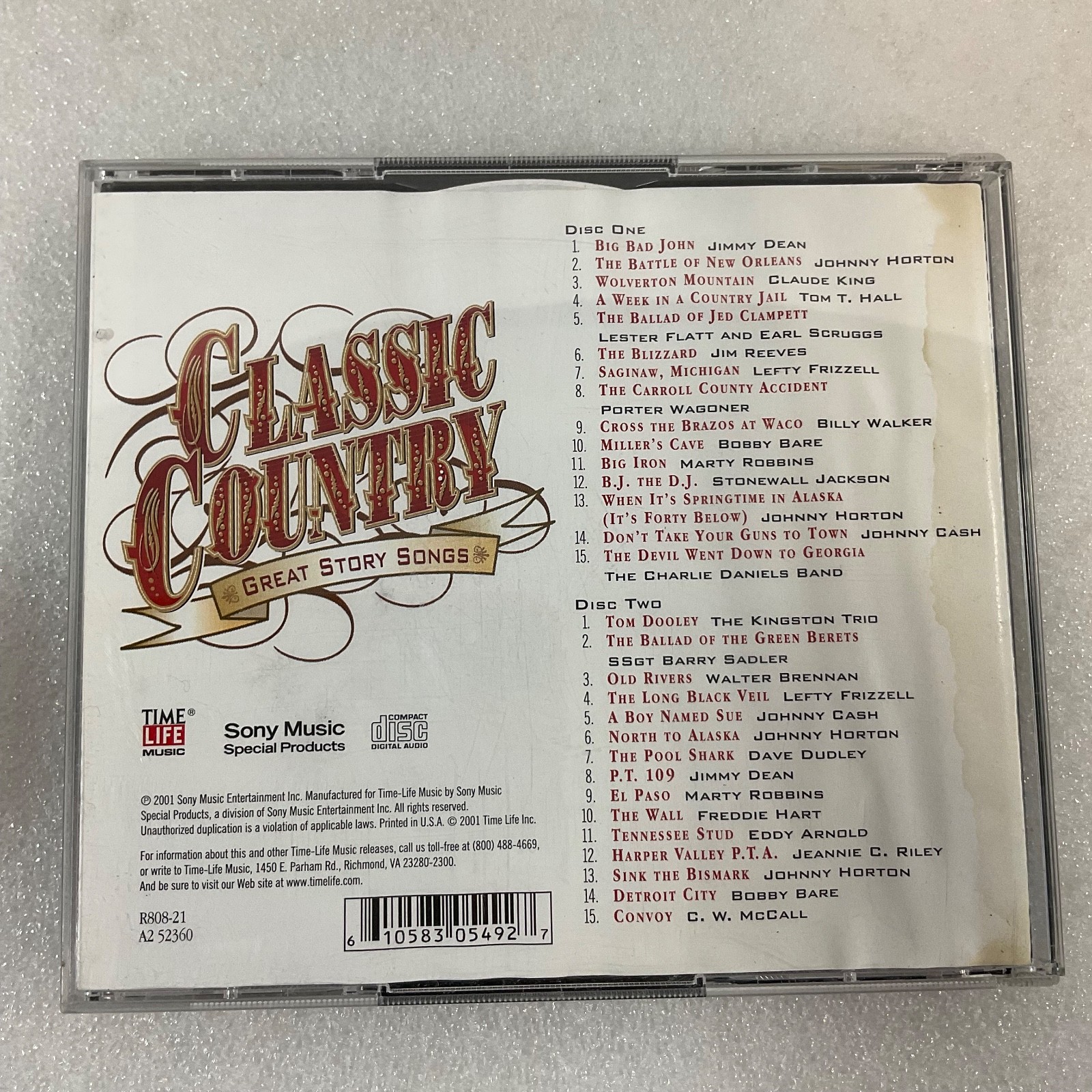 Classic Country Great Story Songs 2 CD Set Time Life Compilation - Image 2