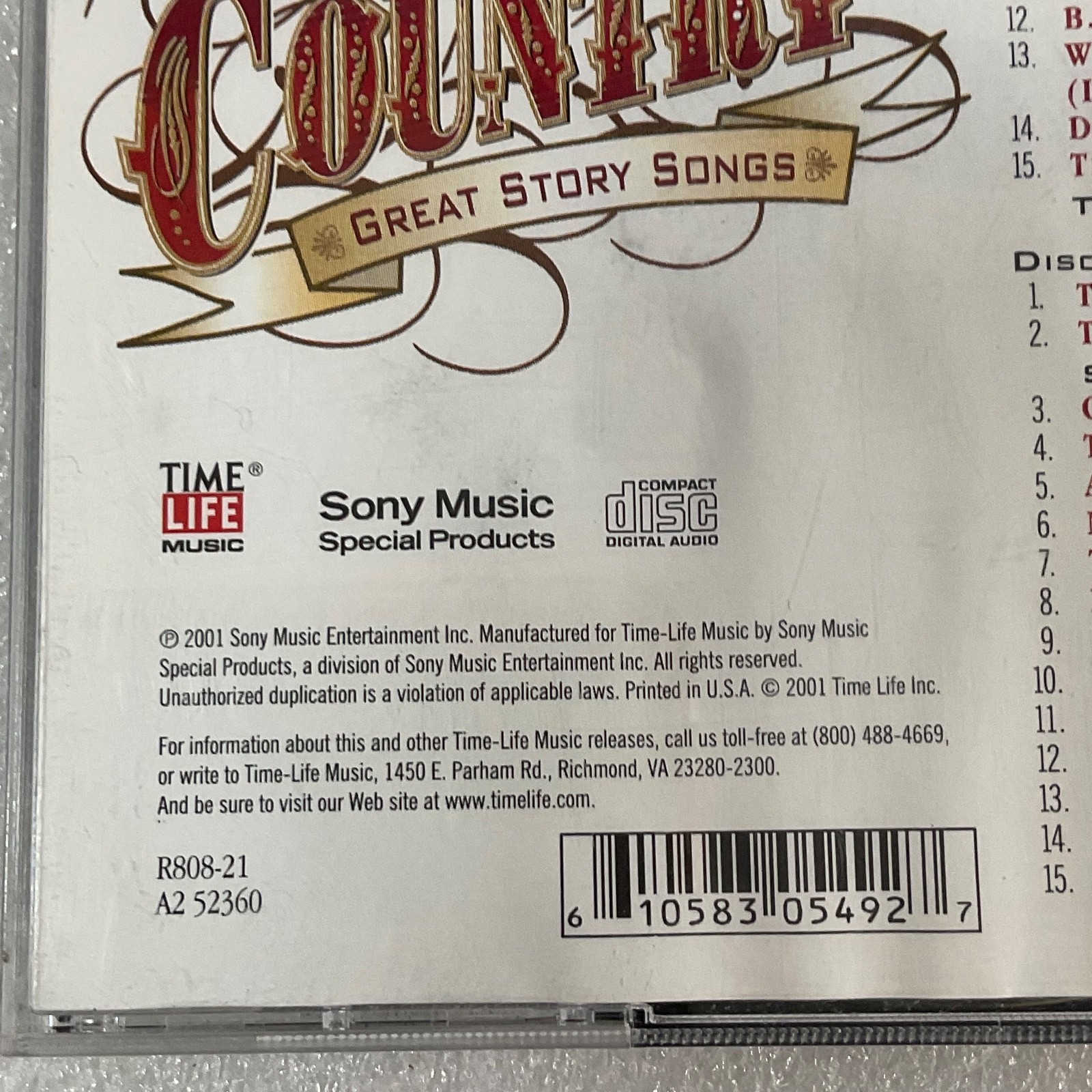 Classic Country Great Story Songs 2 CD Set Time Life Compilation - Image 10
