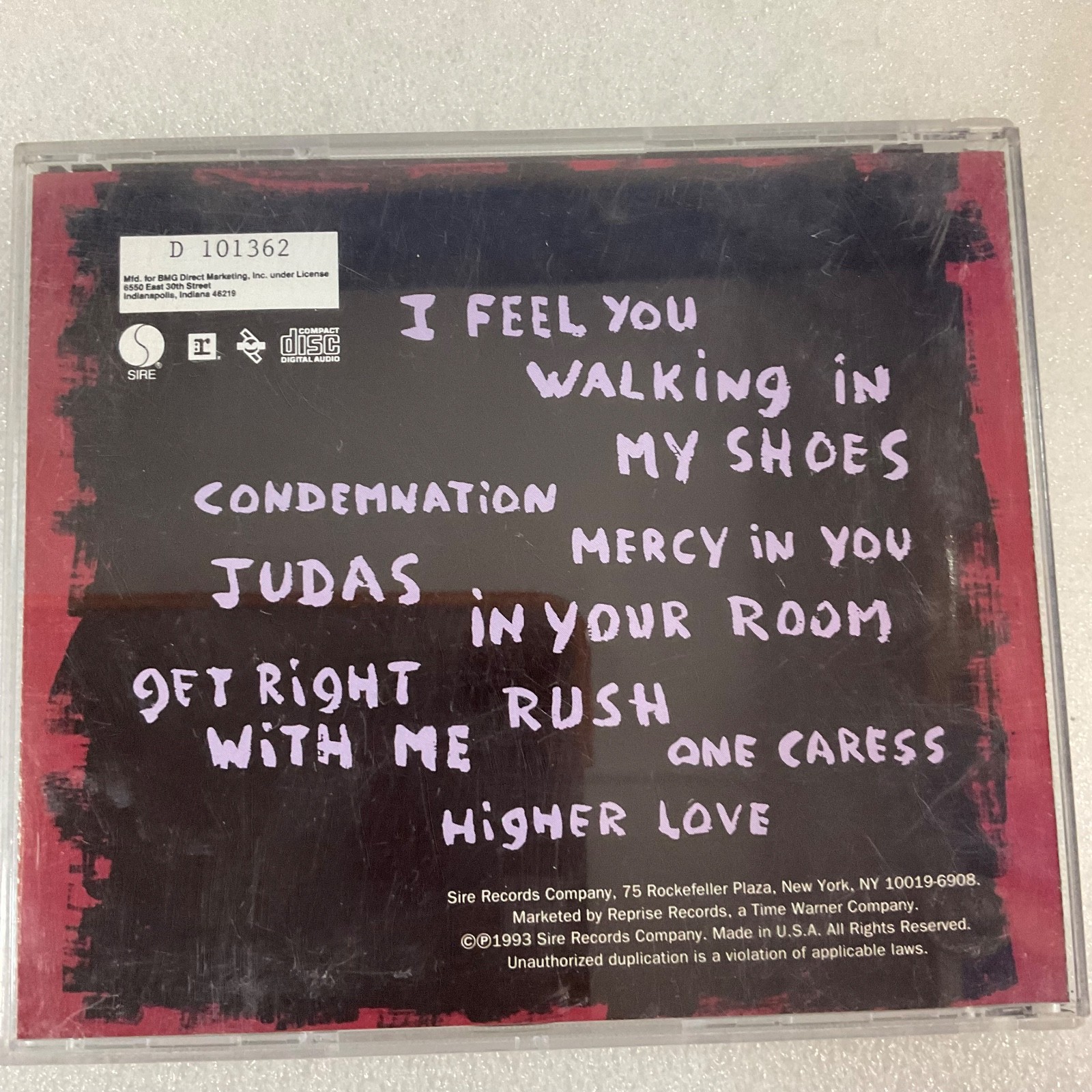 Depeche Mode Songs of Faith and Devotion CD 1993 Sire/Reprise No Front Insert - Image 5
