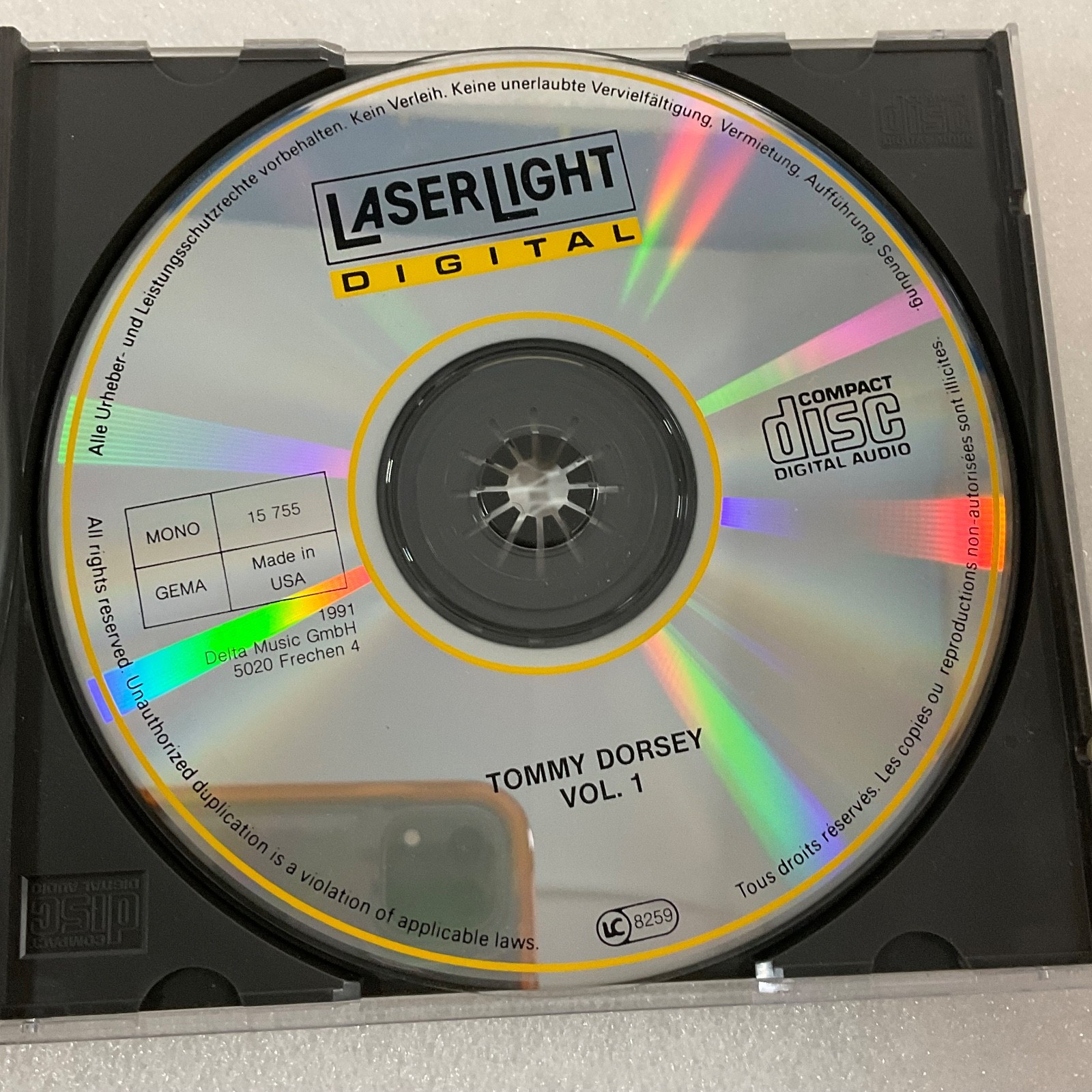 Tommy Dorsey Vol 1 Jazz Collector Edition CD LaserLight 1991 - Image 7