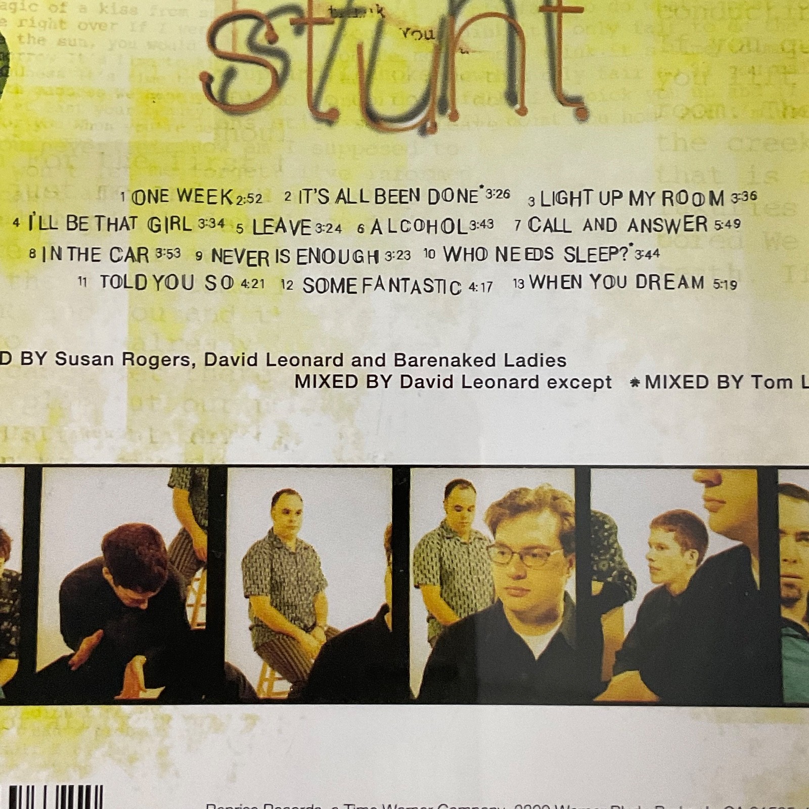 Barenaked Ladies Stunt CD Album 1998 Reprise Records - Image 13