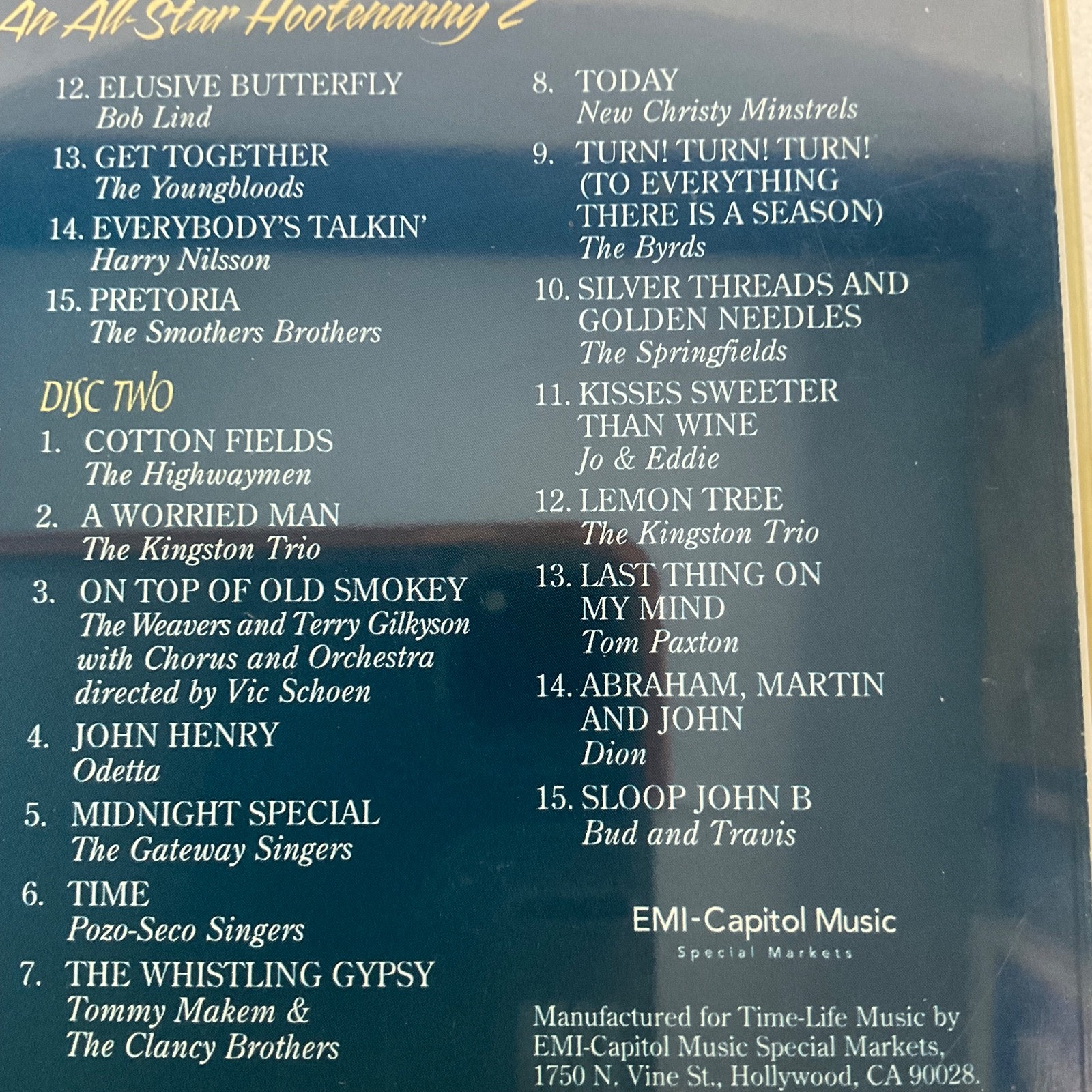 Time-Life Treasury of Folk Music Volume 2 2 CD Set An All-Star Hootenanny - Image 14