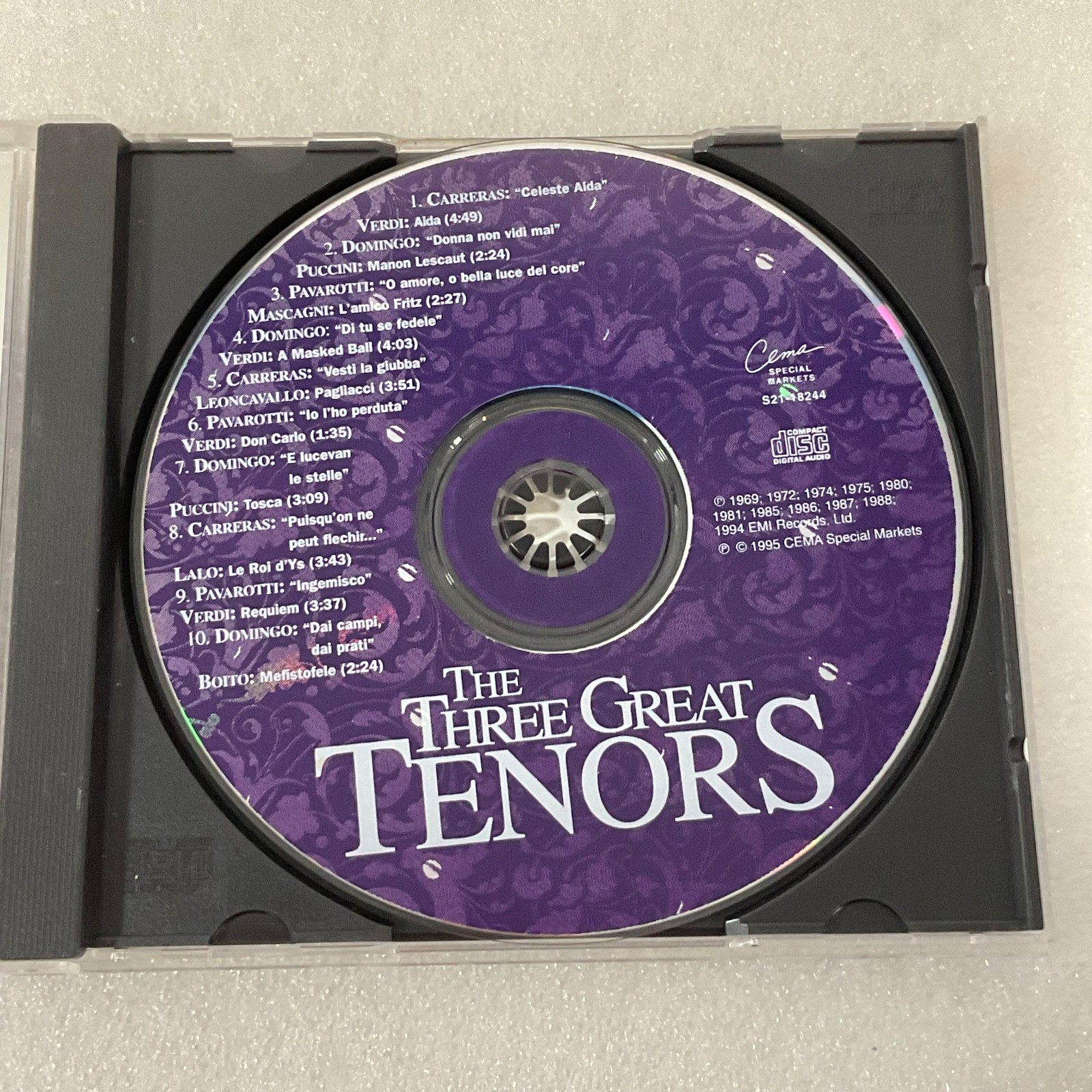 The Three Great Tenors Music CD Carreras Domingo Pavarotti - Image 9