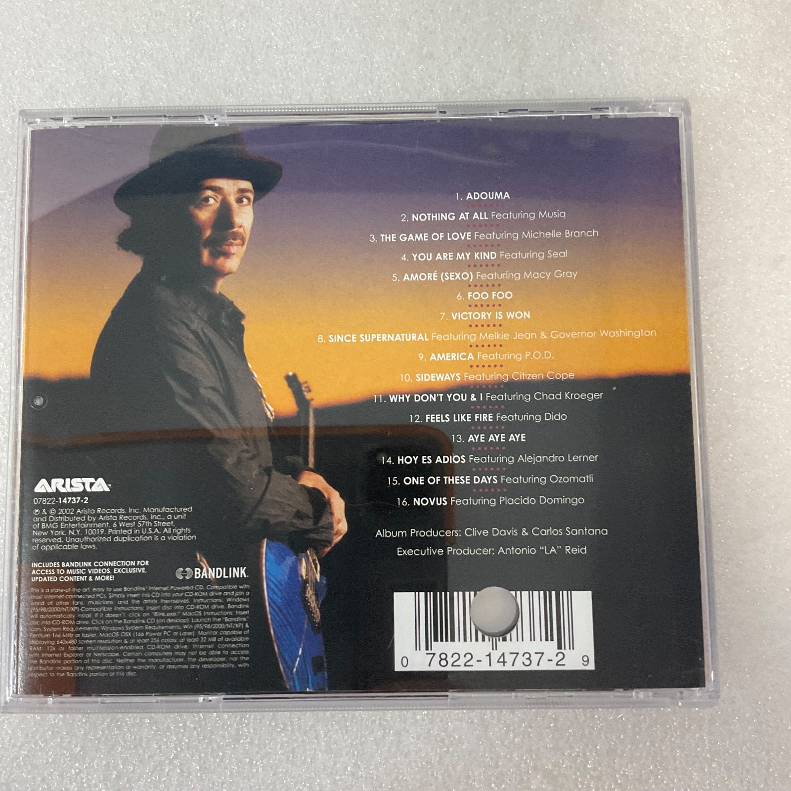Santana Shaman CD Album 2002 Arista Promo Edition - Image 2