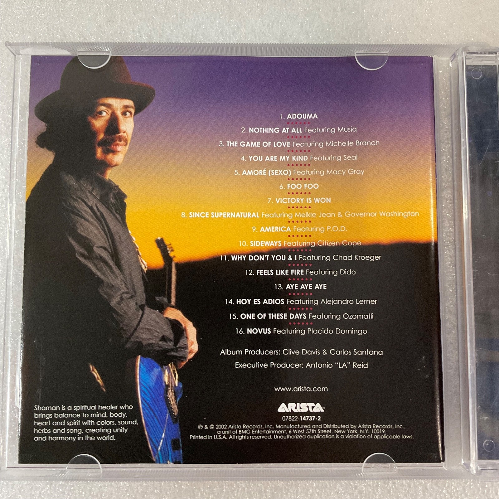 Santana Shaman CD Album 2002 Arista Promo Edition - Image 7