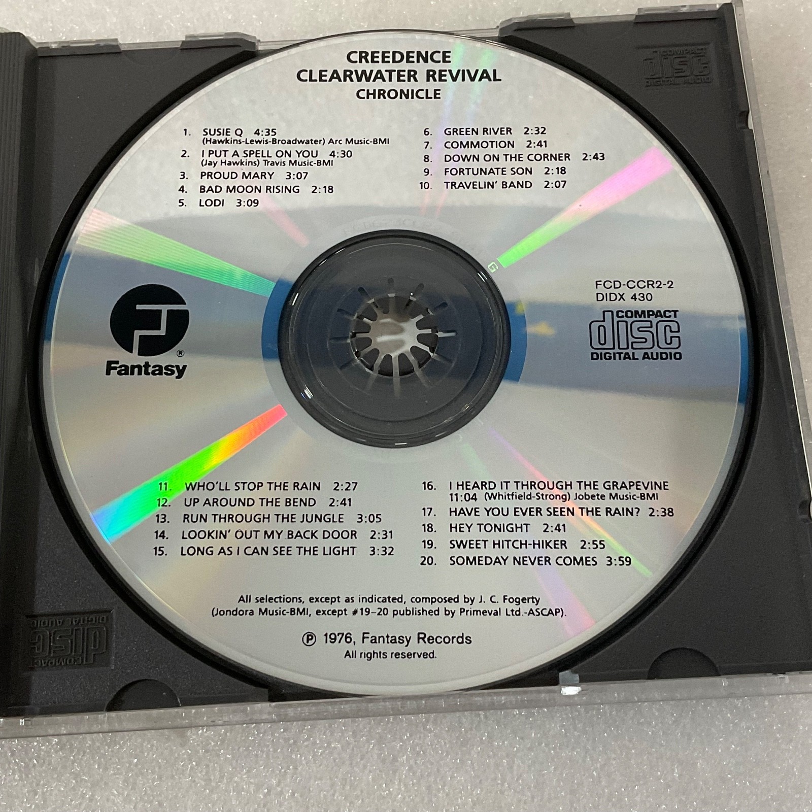 Creedence Clearwater Revival Chronicle CD The 20 Greatest Hits Fantasy - Image 10