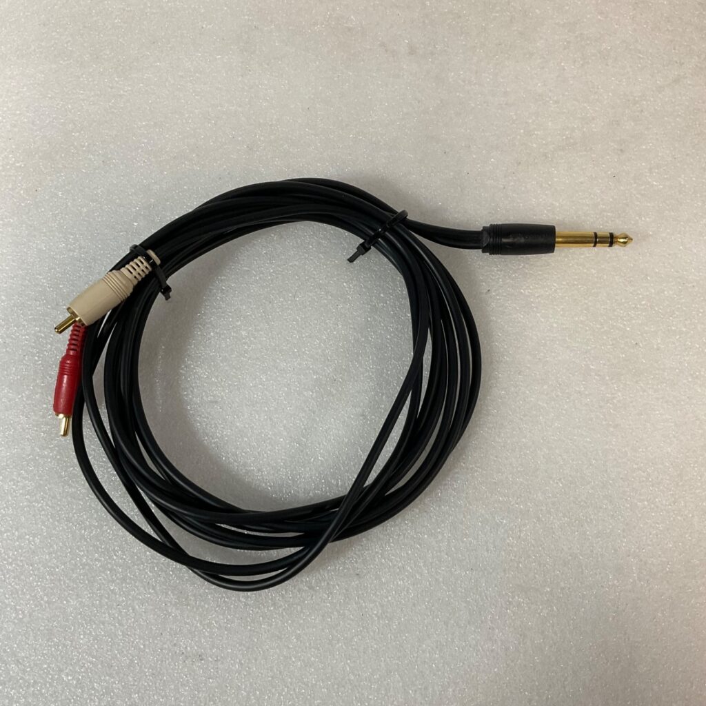Radio Shack 1/4 in TRS Male to Dual RCA Male Audio Adapter Cable 72 in - Image 1