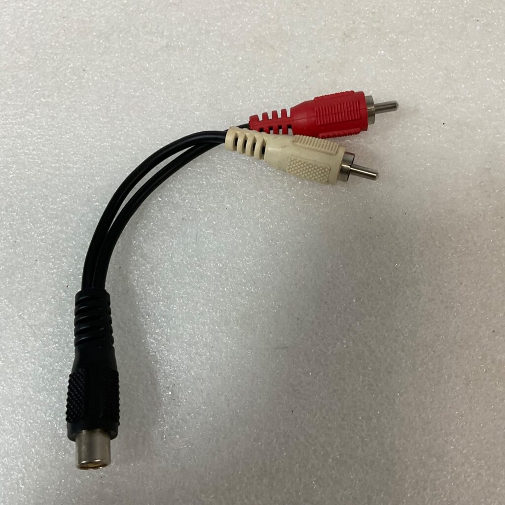RCA Female to Dual RCA Male Y Adapter Cable 6 in Black Red White - Image 1