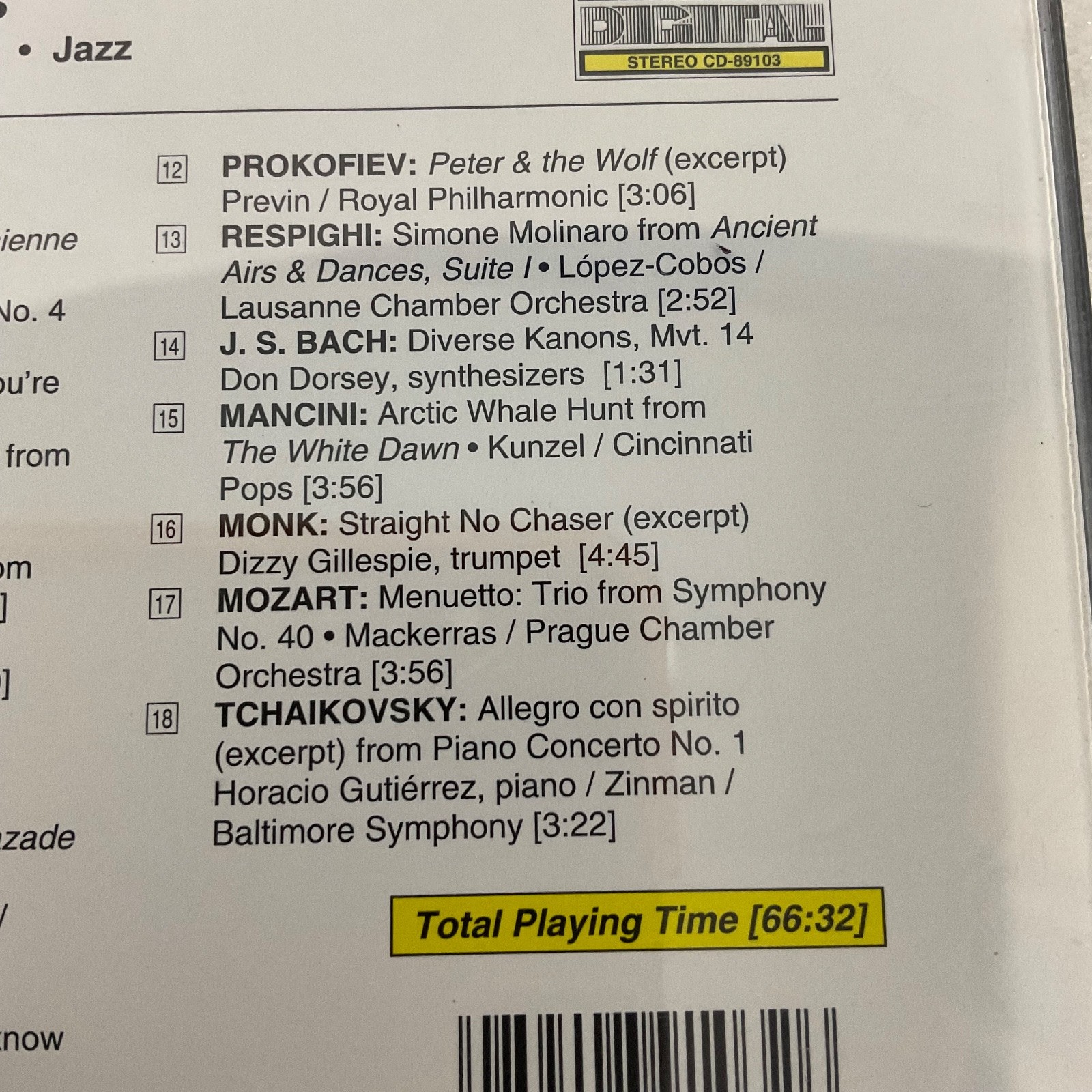 The Telarc Collection Vol. 3 (1992) Various Artists Classical / Pops / Jazz CD - Image 13