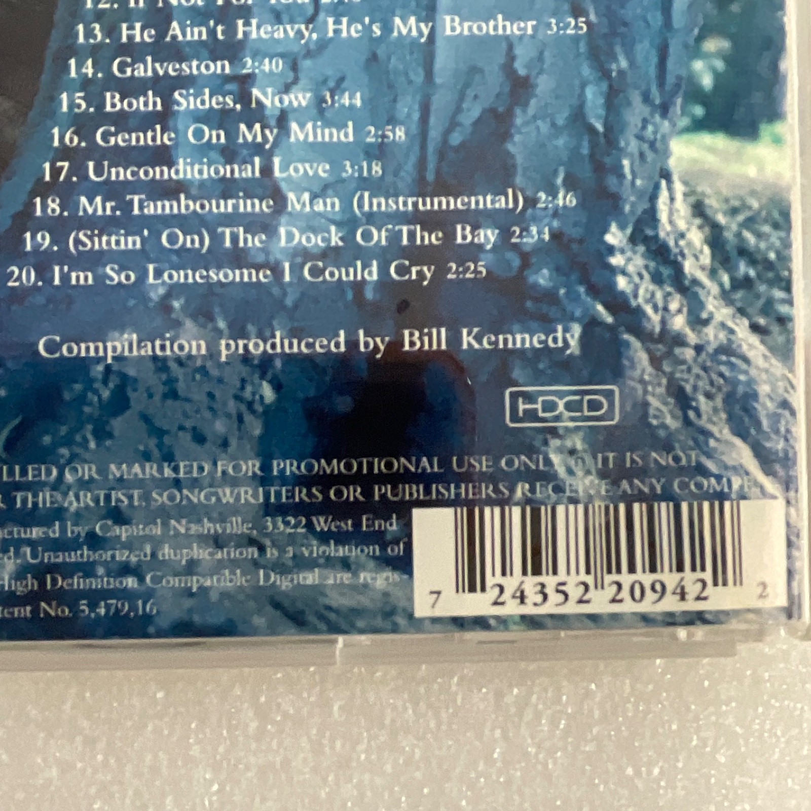 Glen Campbell 20 Greatest Hits CD Capitol Nashville 2000 HDCD Compilation - Image 10