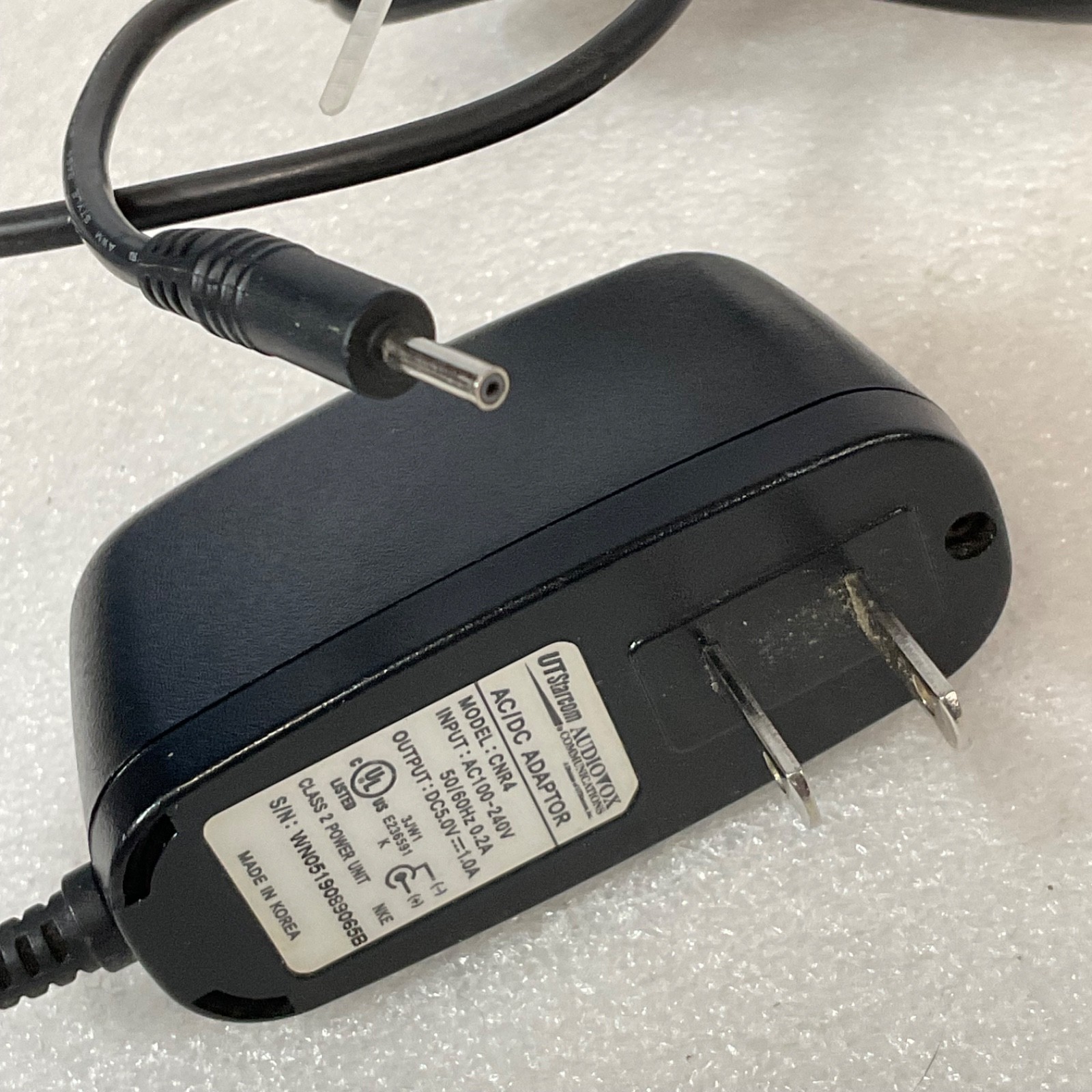 UTStarcom Audionox AC/DC Power Adapter 5V 1A Barrel Plug Cord - Image 2