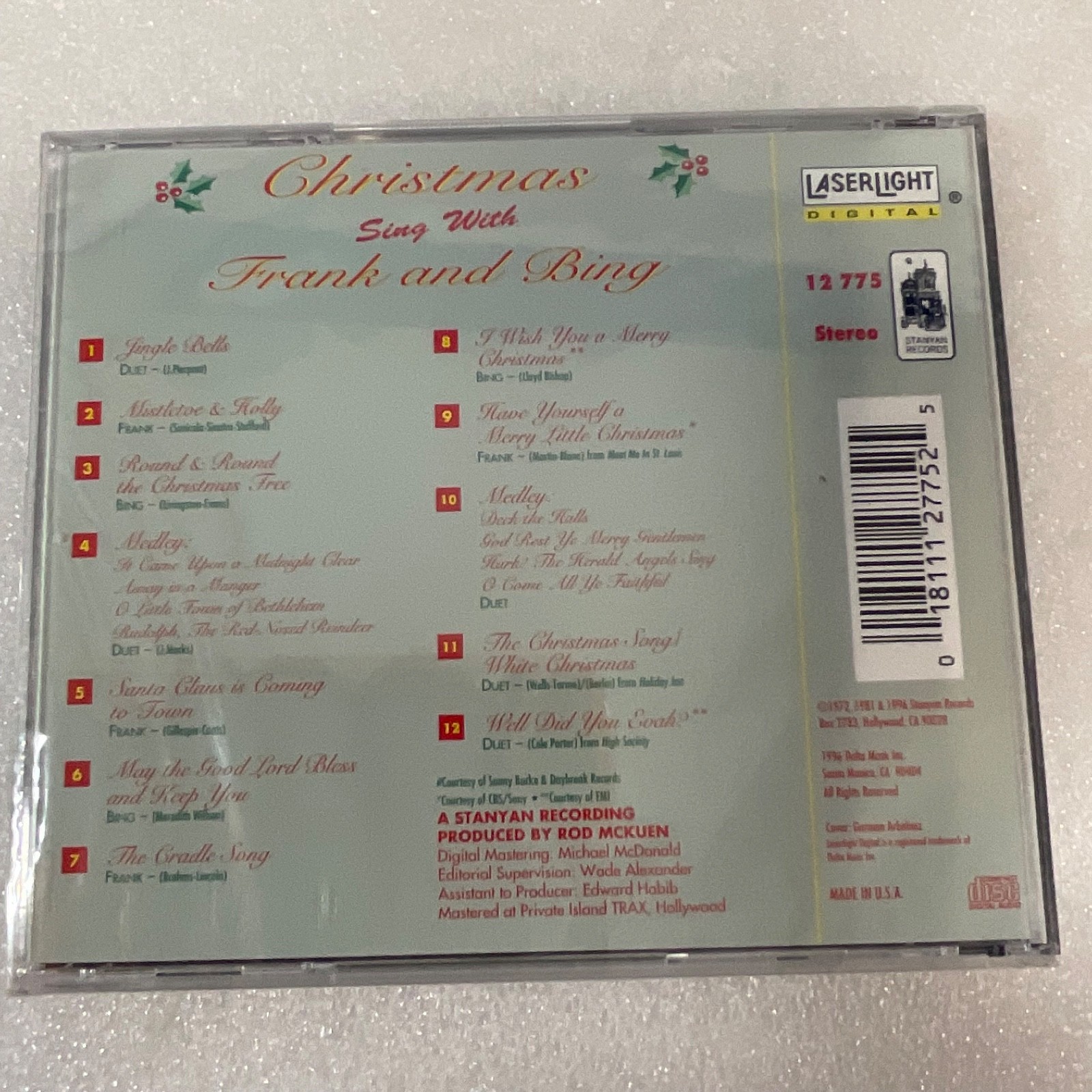 Christmas Sing With Frank and Bing CD LaserLight 12775 Holiday Classics - Image 2