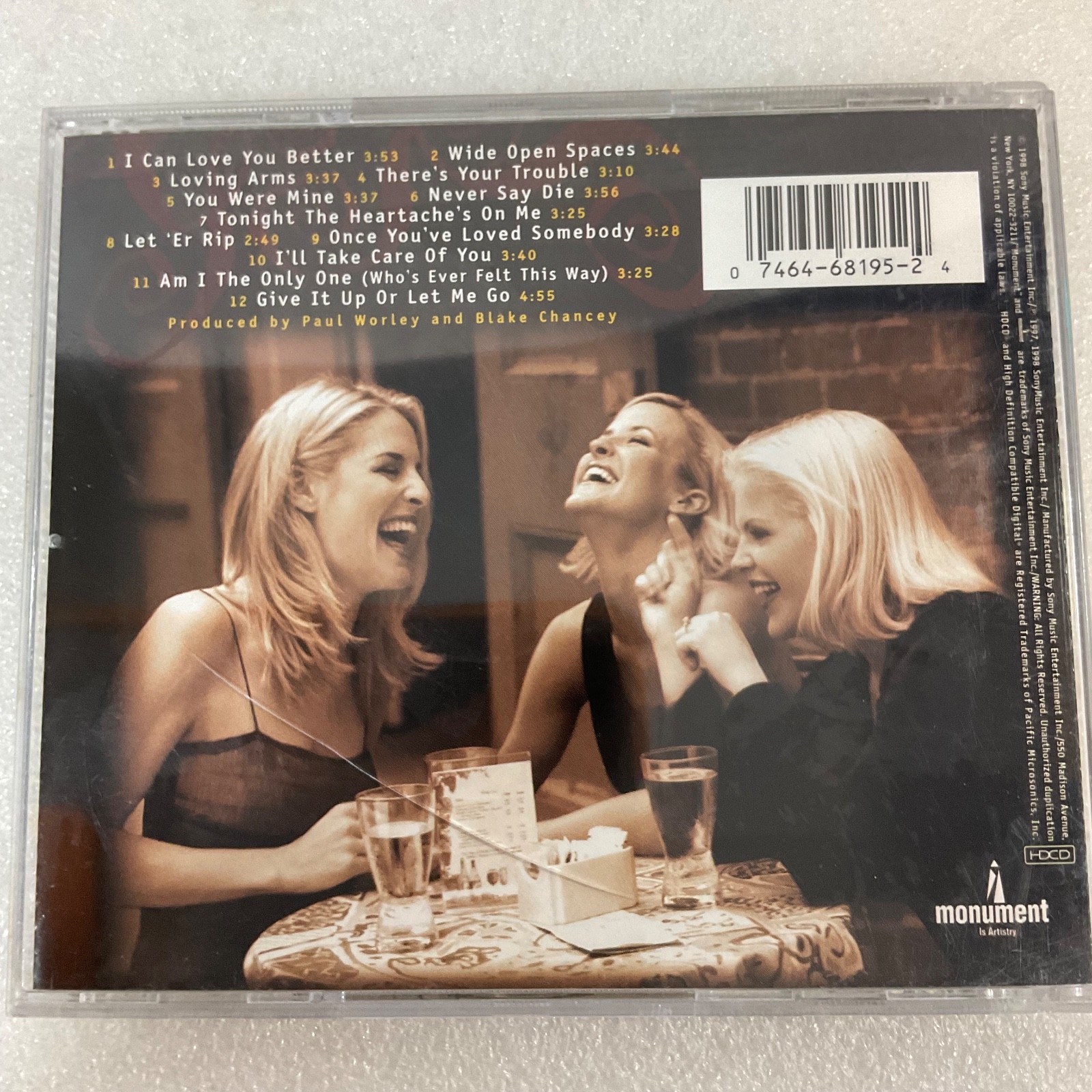 Dixie Chicks Wide Open Spaces CD 1998 Monument NK 68195 - Image 2