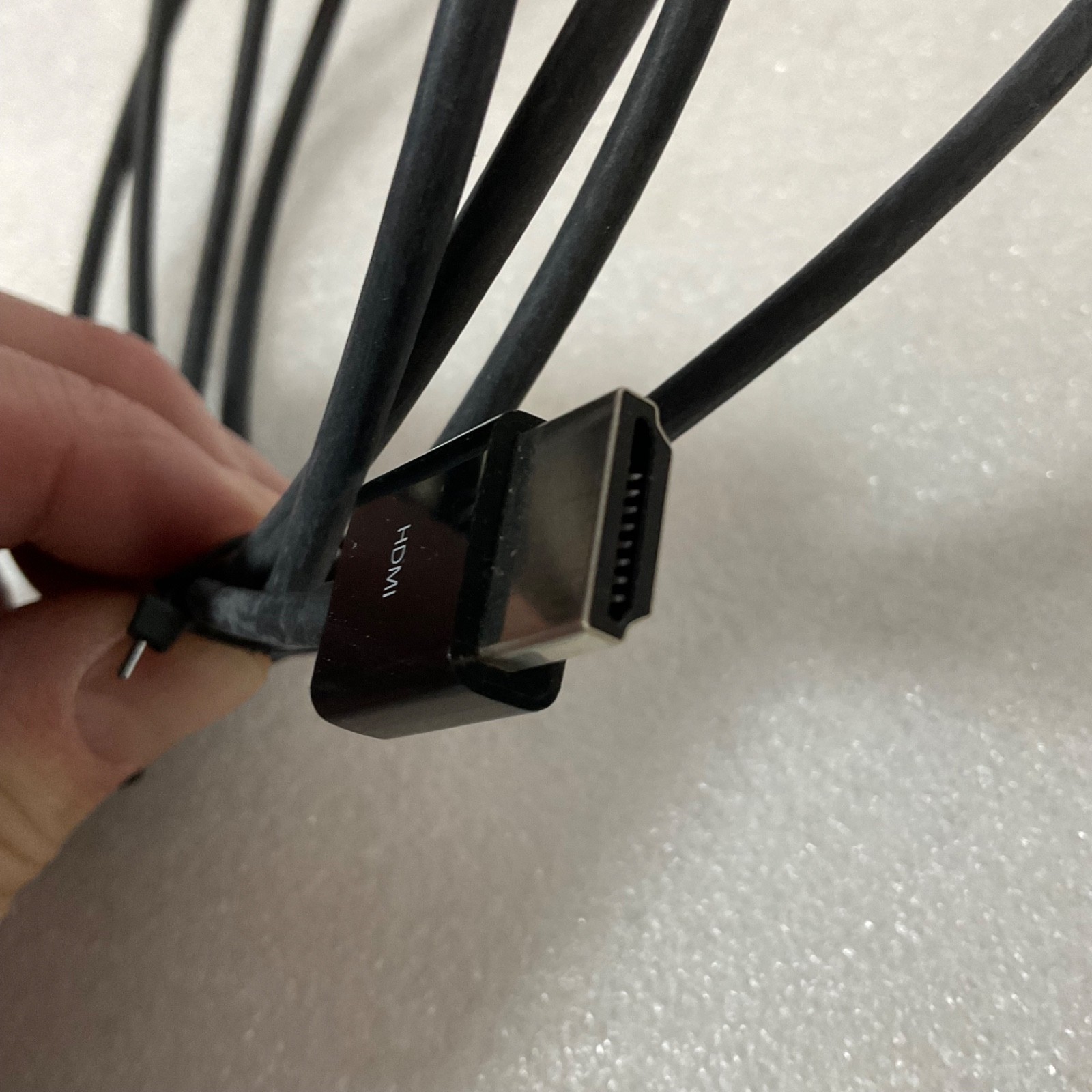 60 in HDMI Cable Male to Male Black Lightweight Video Audio Cord - Image 2