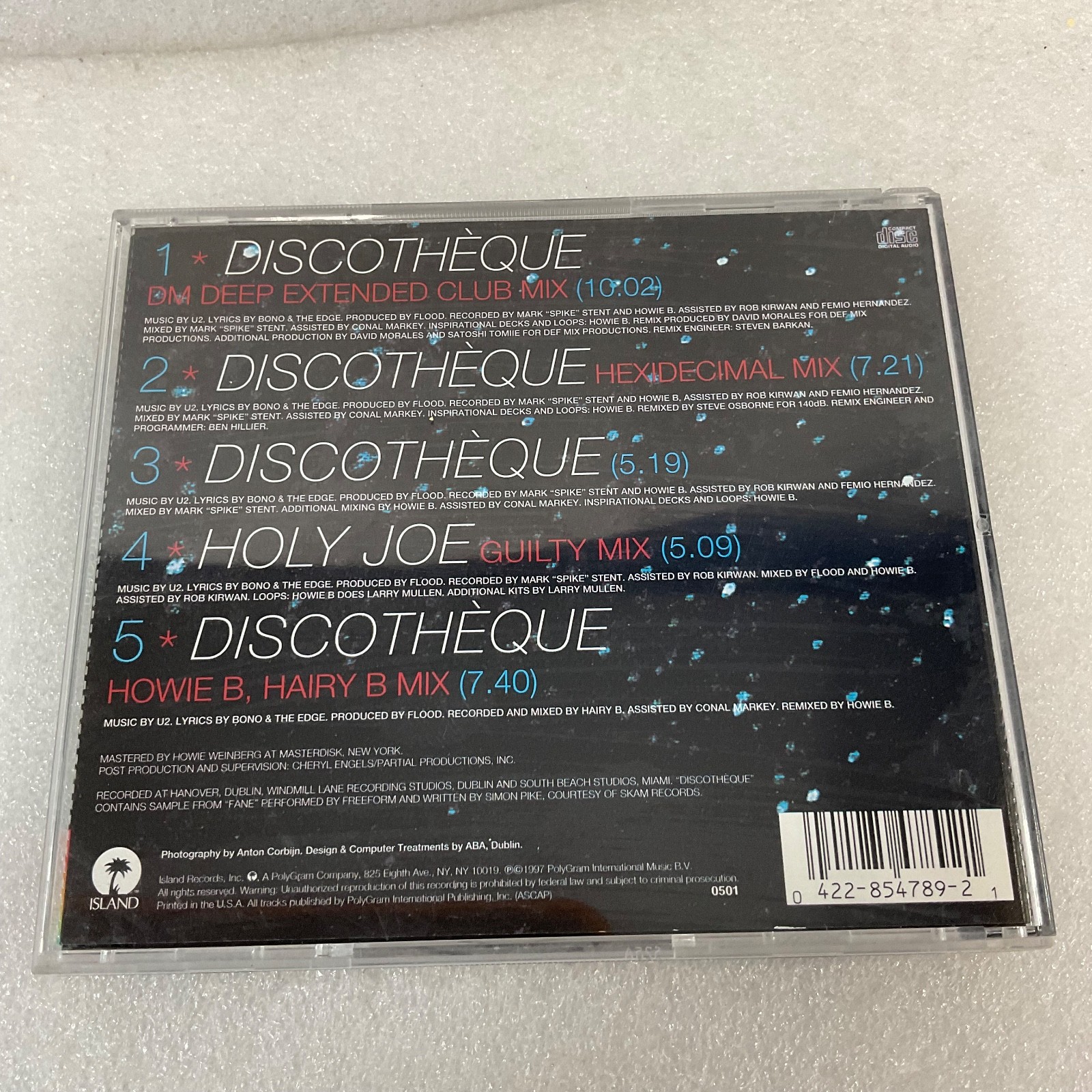 U2 Discotheque CD Single 1997 Island Records Remix EP - Image 2