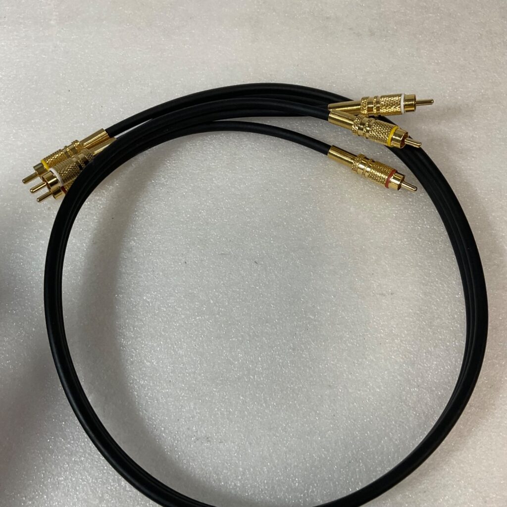 36 in Triple RCA Male to Male RGB Component Video Cable Gold Tone Connectors - Image 1
