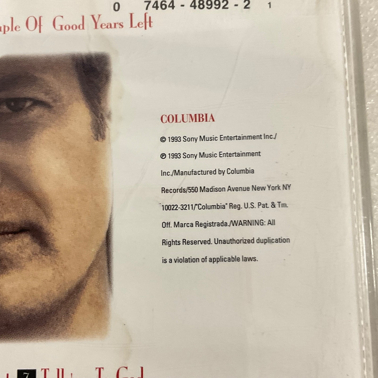 Ricky Van Shelton A Bridge I Didn't Burn CD 1993 Columbia Country Album - Image 11