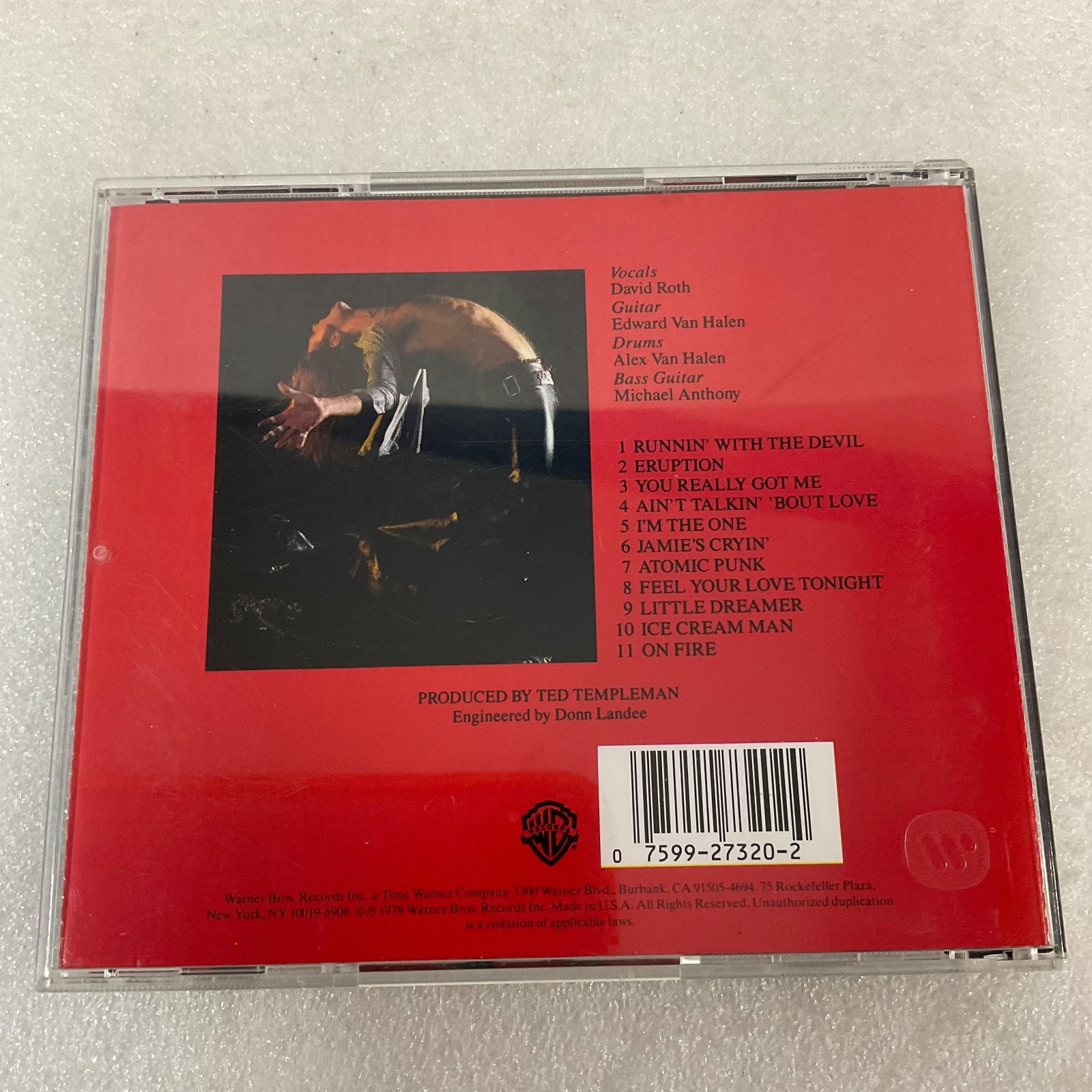 Van Halen Self-Titled CD 1978 Warner Bros. 3075-2 Made in USA Classic Rock - Image 2