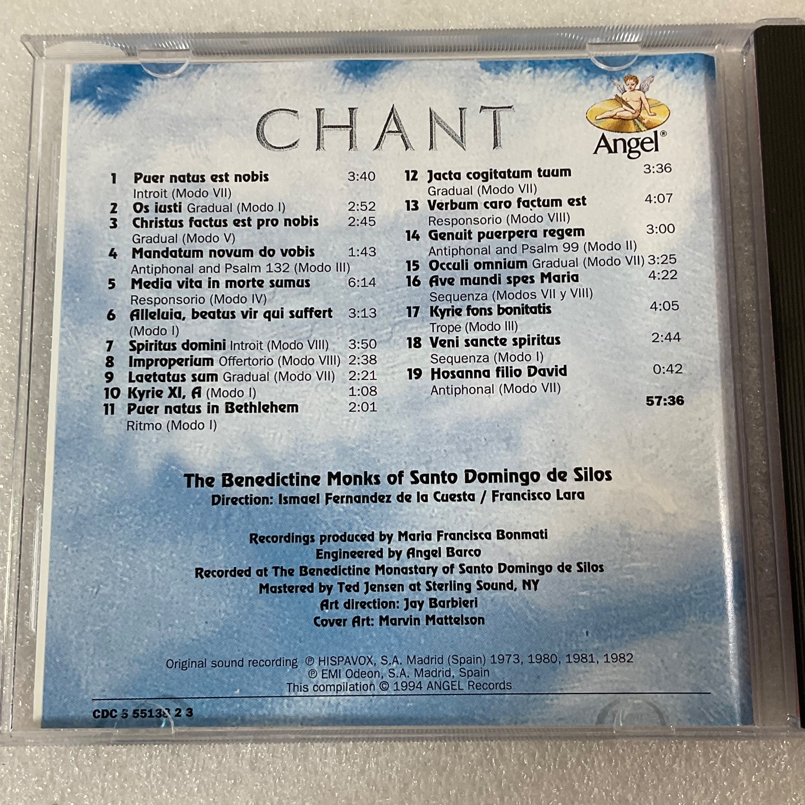 Chant CD The Benedictine Monks of Santo Domingo de Silos Angel Records - Image 10