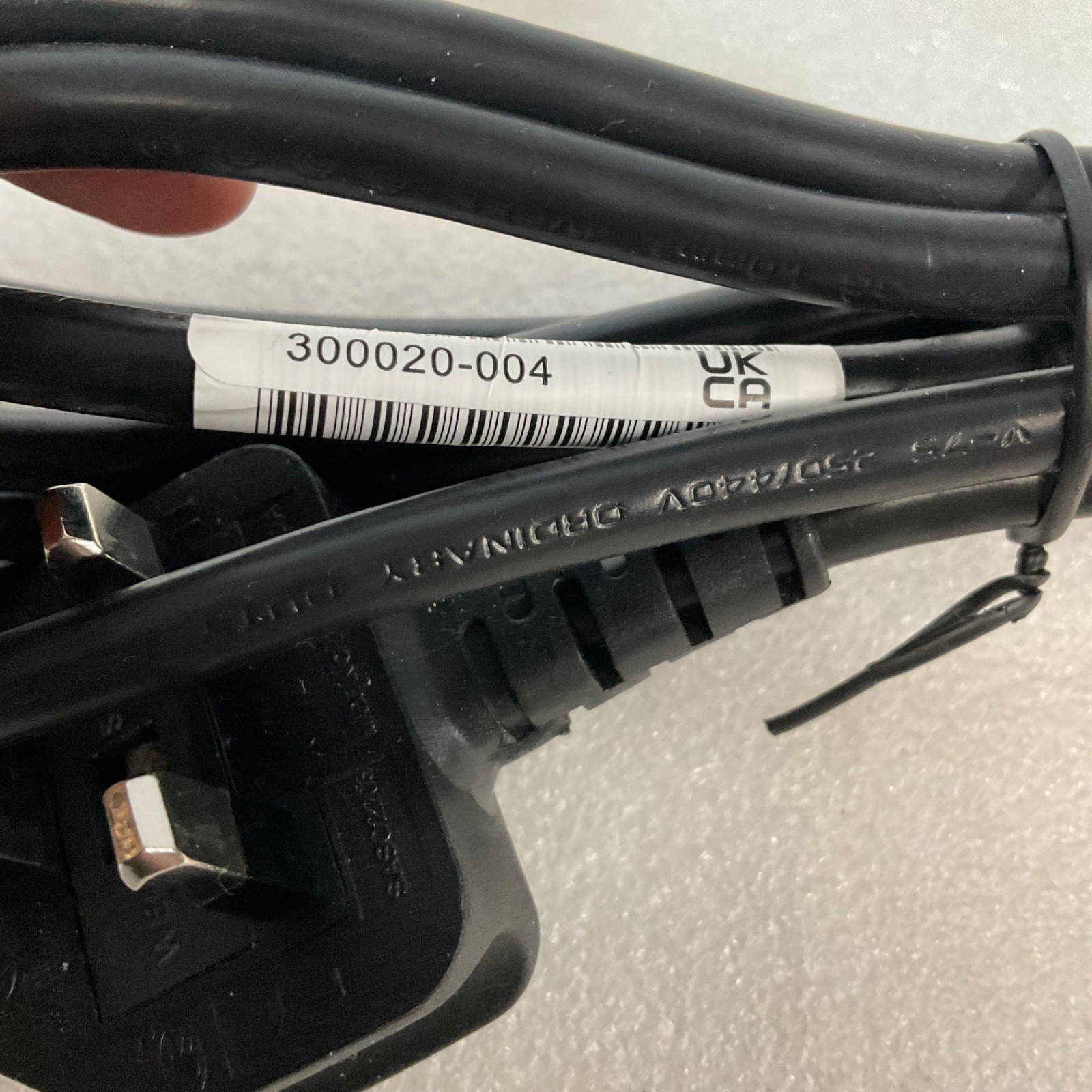 UK BS1363 to IEC C13 Power Cord Black 72 in - Image 8