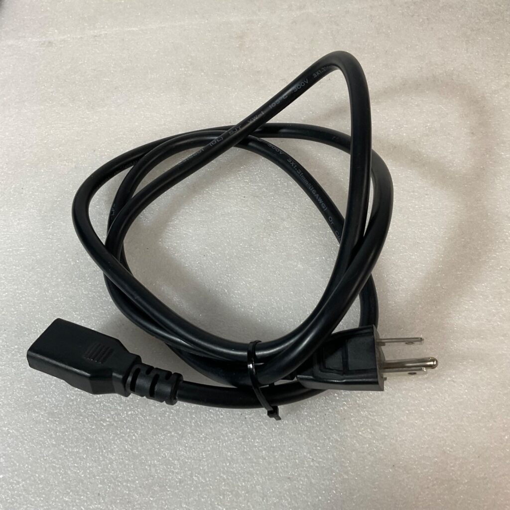 5 ft IEC C13 Power Cord 13A 125V NEMA 5-15P Black 60 in - Image 1