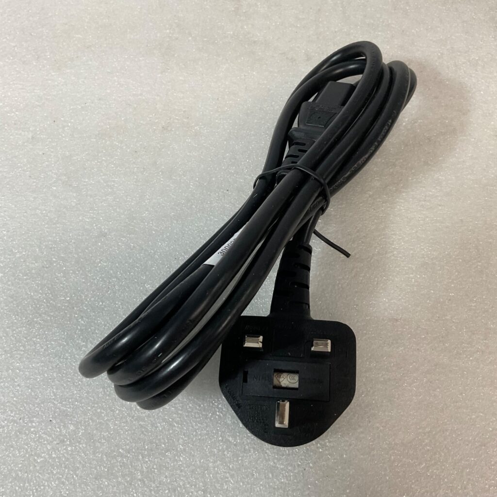 UK BS1363 to IEC C13 Power Cord Black 72 in - Image 1