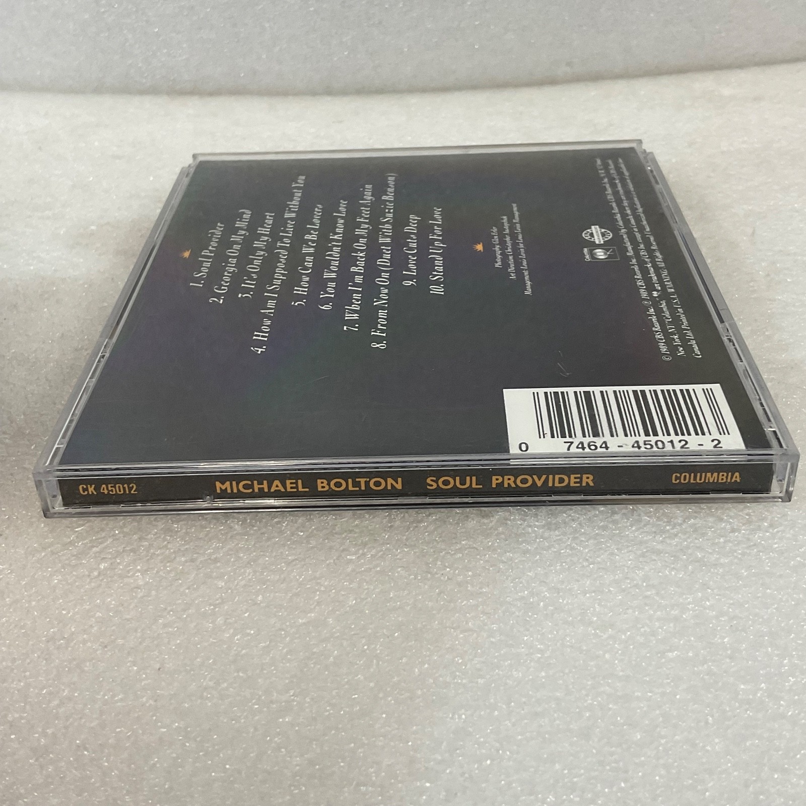 Michael Bolton Soul Provider CD 1989 Columbia CK 45012 Soft Rock Pop Ballads - Image 8