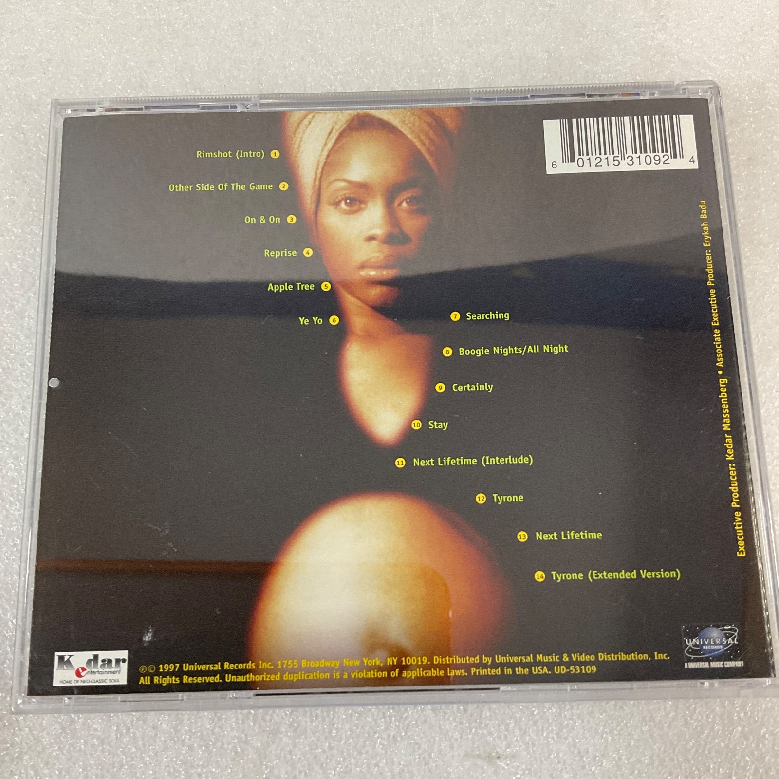 Erykah Badu Live CD 1997 Universal Records Neo Soul R&B - Image 2