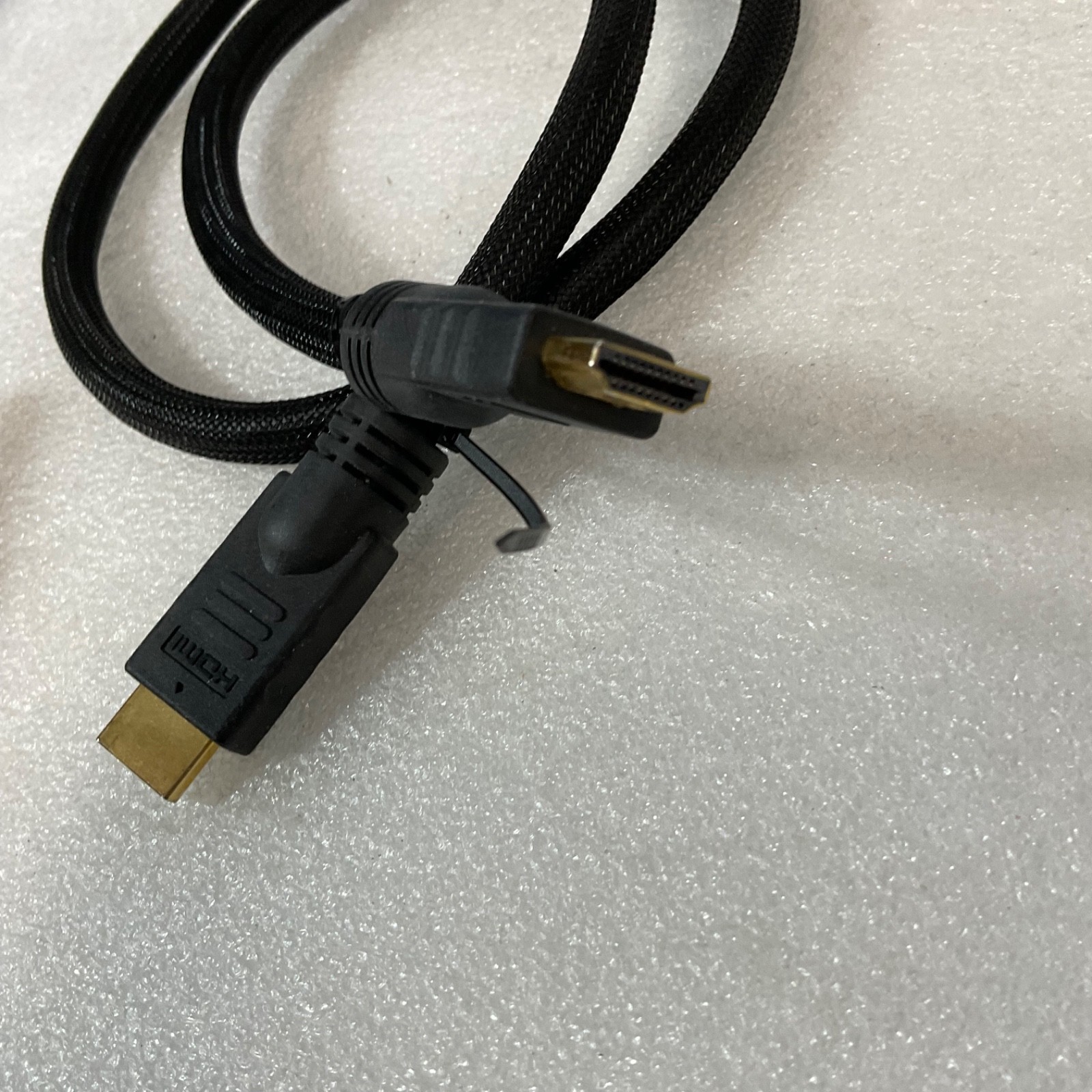 24 in Heavy Duty Braided HDMI Cable Gold Tone Connectors Male to Male - Image 2