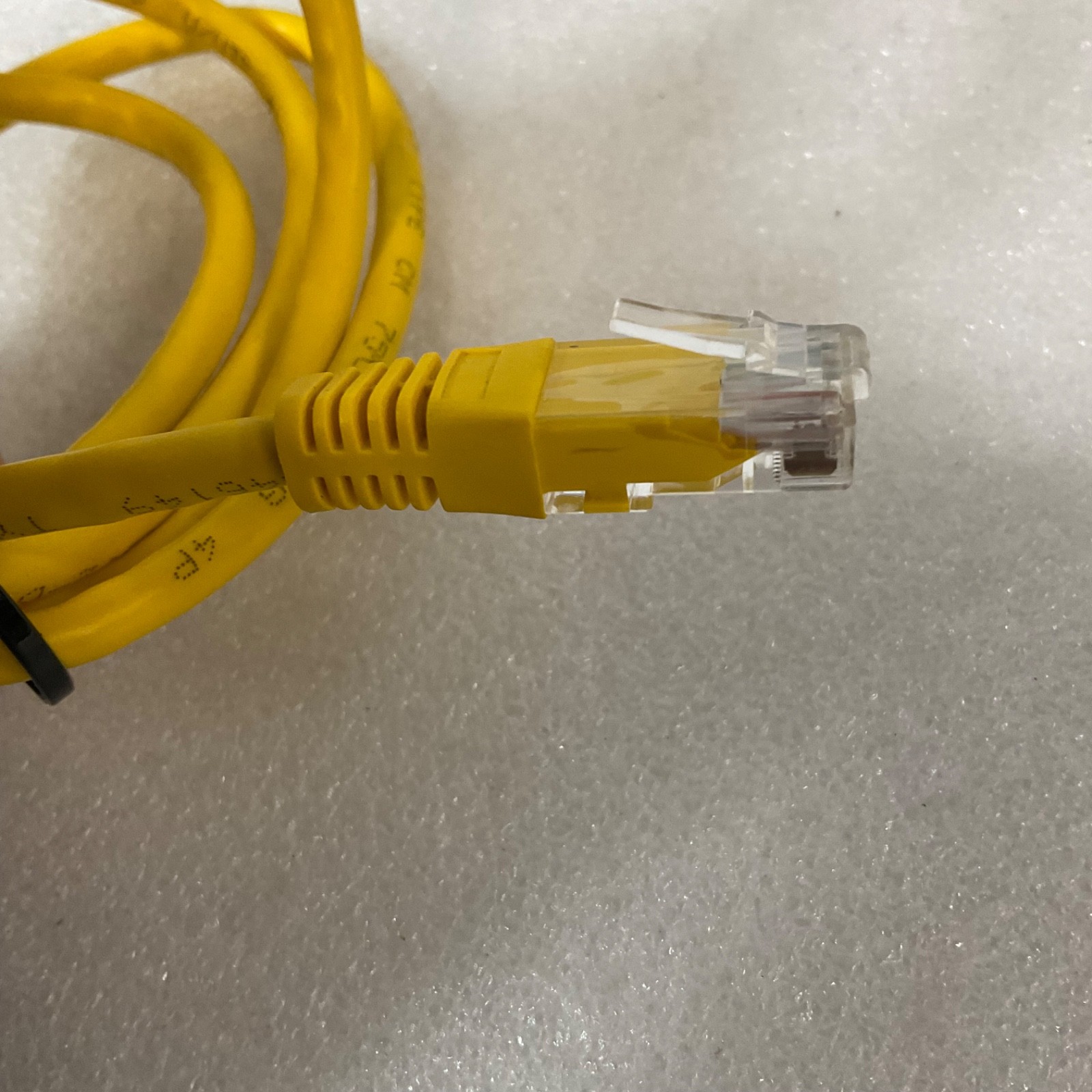 48 in Cat5 Ethernet Network Cable Yellow RJ45 Male to Male - Image 2