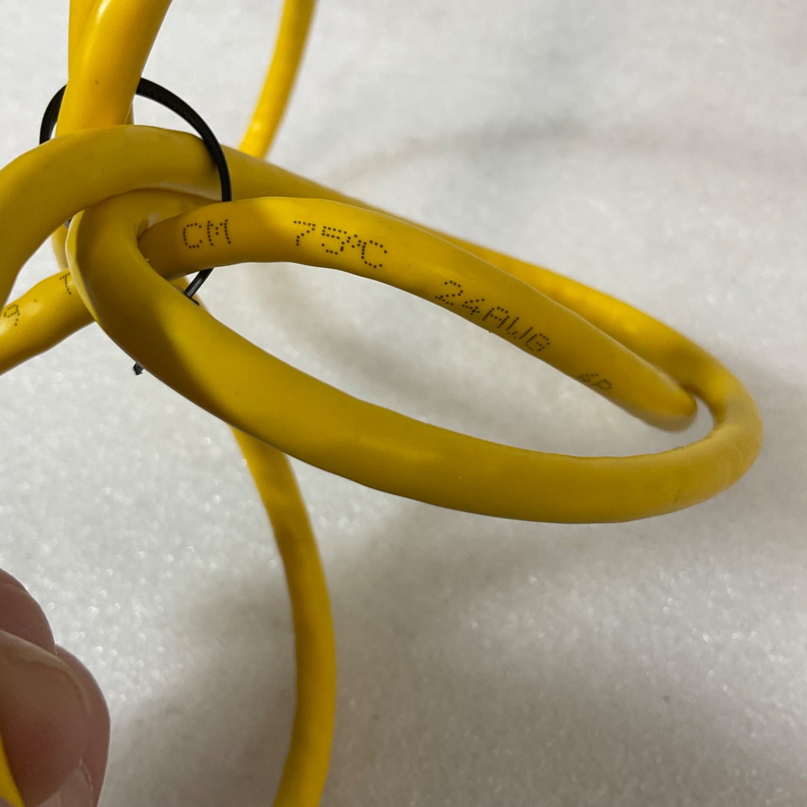 48 in Cat5 Ethernet Network Cable Yellow RJ45 Male to Male - Image 5