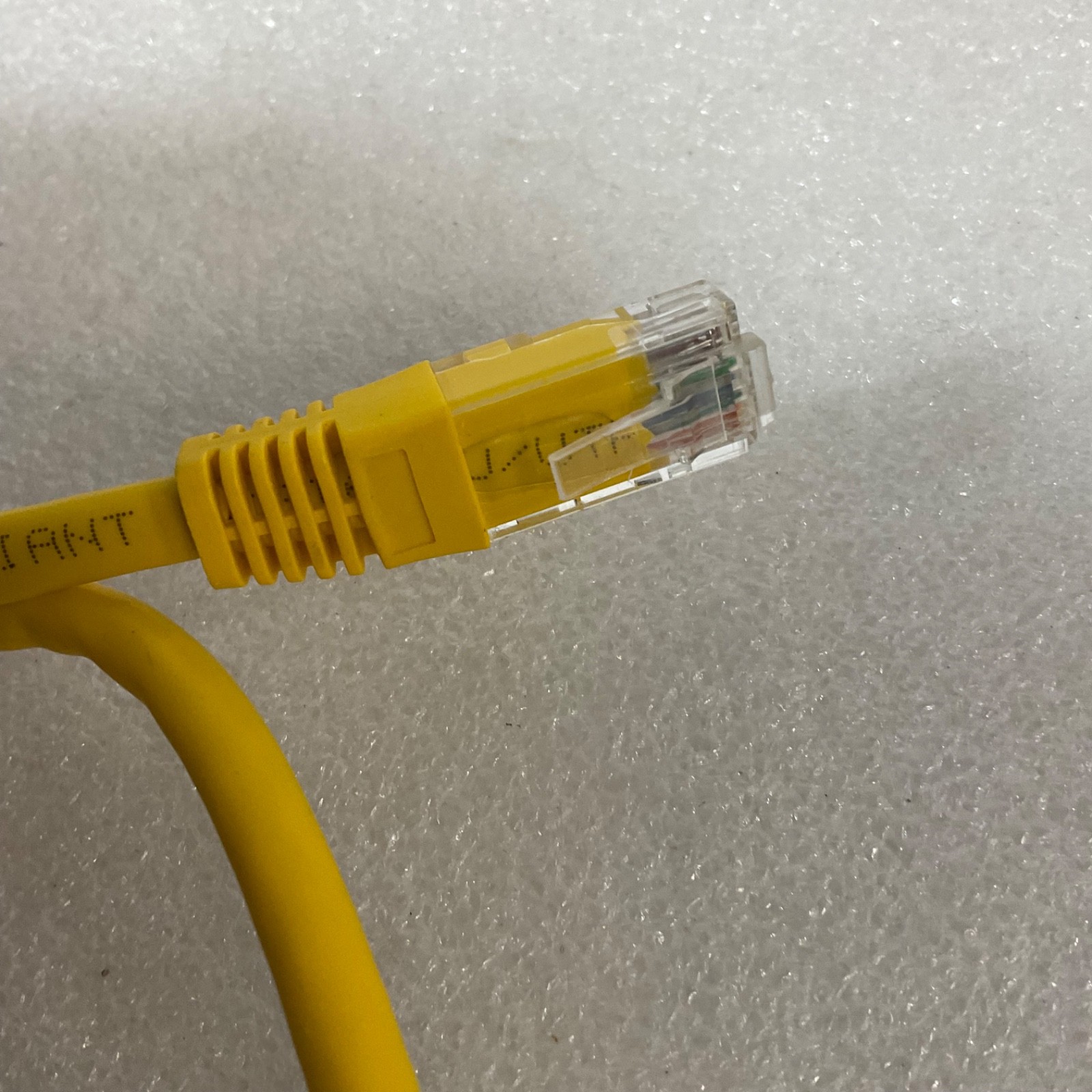 48 in Cat5 Ethernet Network Cable Yellow RJ45 Male to Male - Image 3