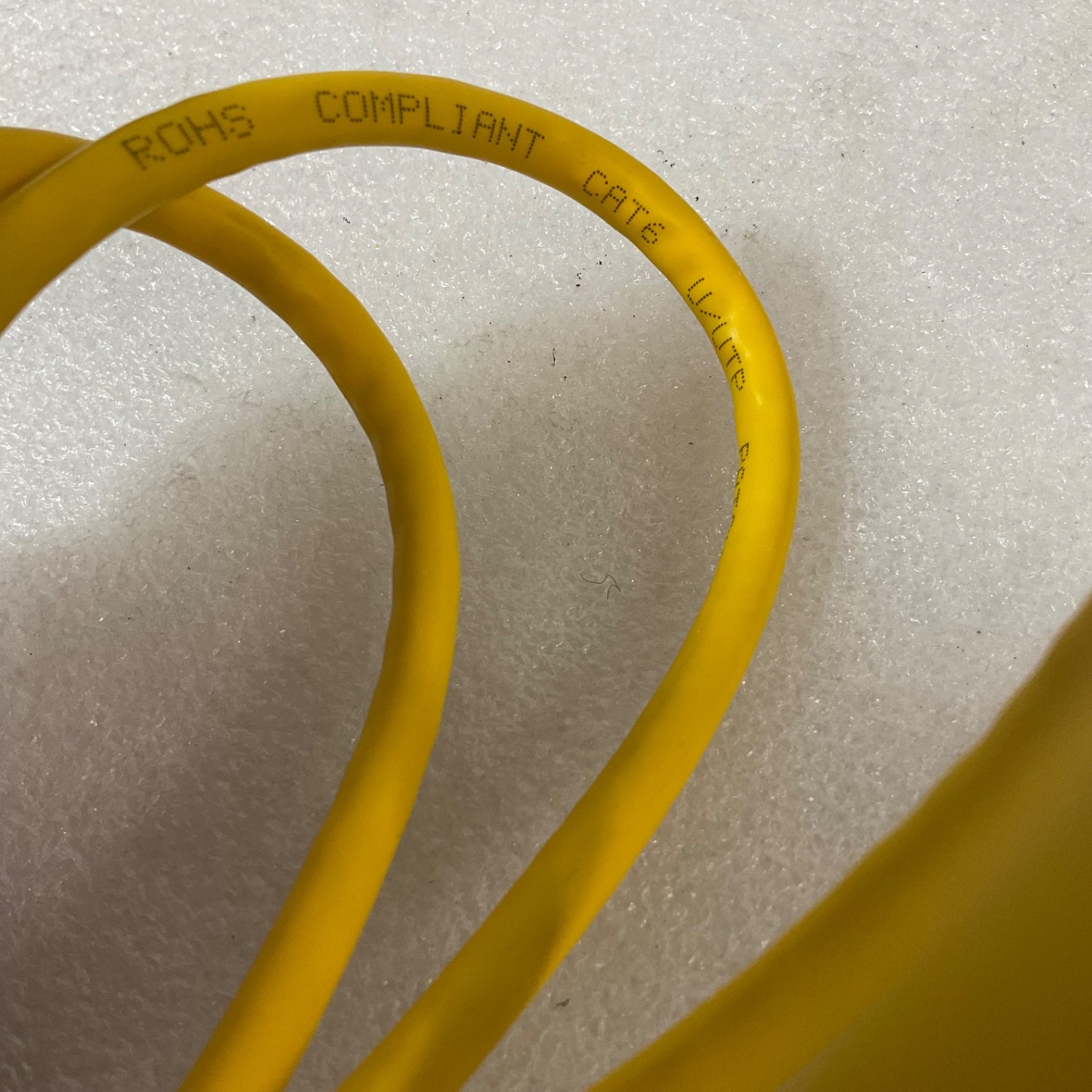 48 in Cat5 Ethernet Network Cable Yellow RJ45 Male to Male - Image 6