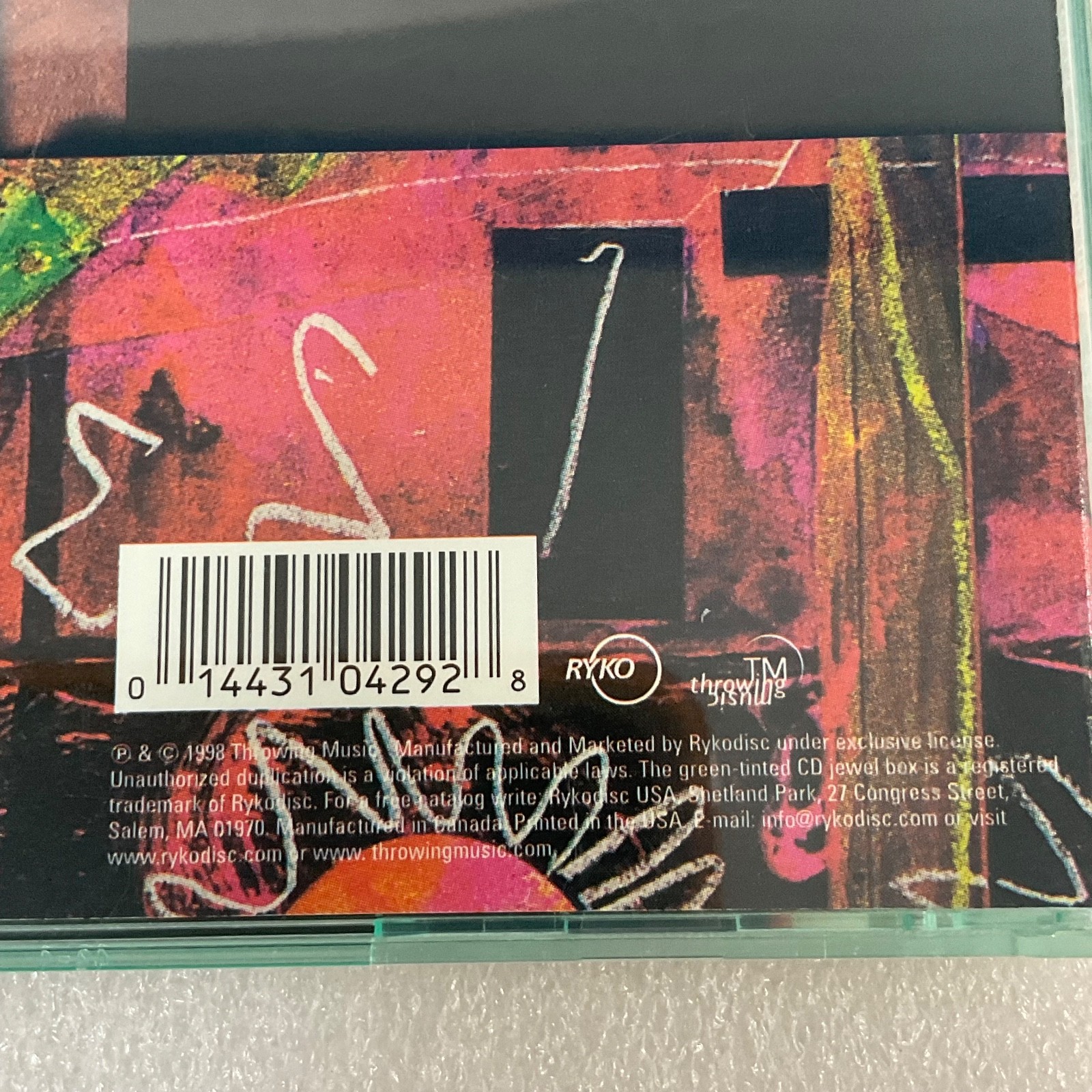 Kristin Hersh Strange Angels CD 1998 Ryko Orange Disc Alternative Rock - Image 10