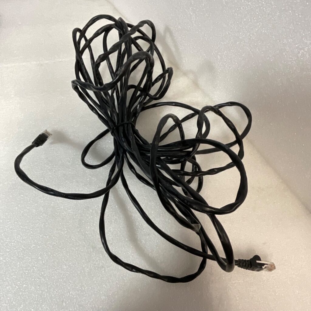 25 ft Belkin Ethernet Cable RJ45 Category 5e Black Network Cord - Image 1