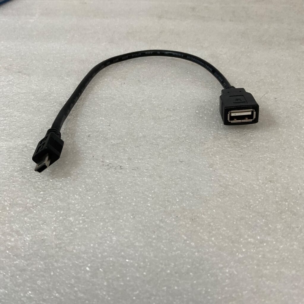 USB Mini-B Male to USB-A Female Adapter Cable 12 in USB 2.0 Shielded - Image 1