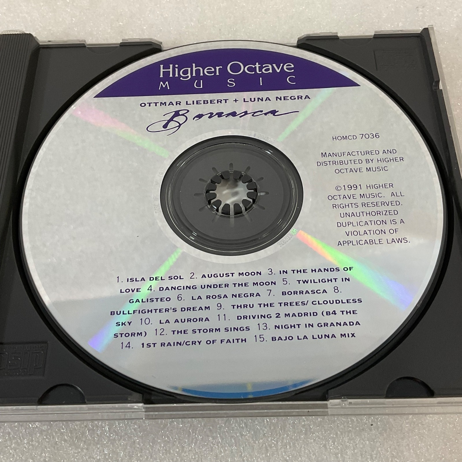 Ottmar Liebert Borrasca CD 1991 Higher Octave Music Luna Negra - Image 13