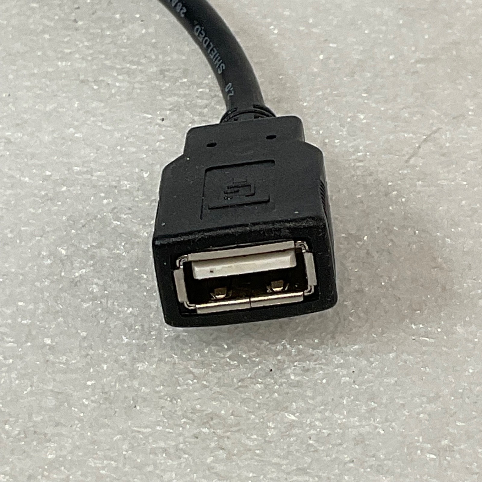 USB Mini-B Male to USB-A Female Adapter Cable 12 in USB 2.0 Shielded - Image 3