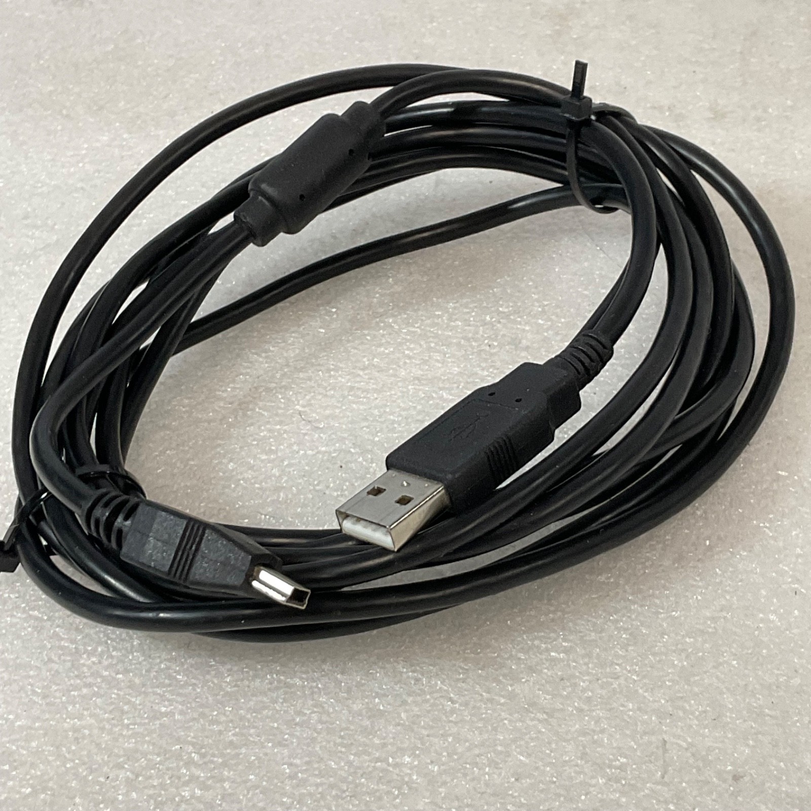 7 ft USB A to Micro USB Charging Data Cable Black - Image 1