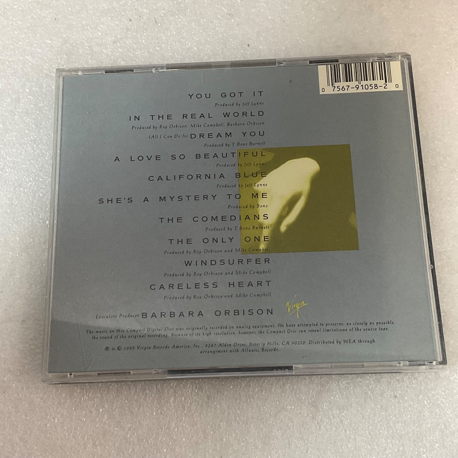 Roy Orbison Mystery Girl CD 1989 Virgin Records Original Pressing - Image 2