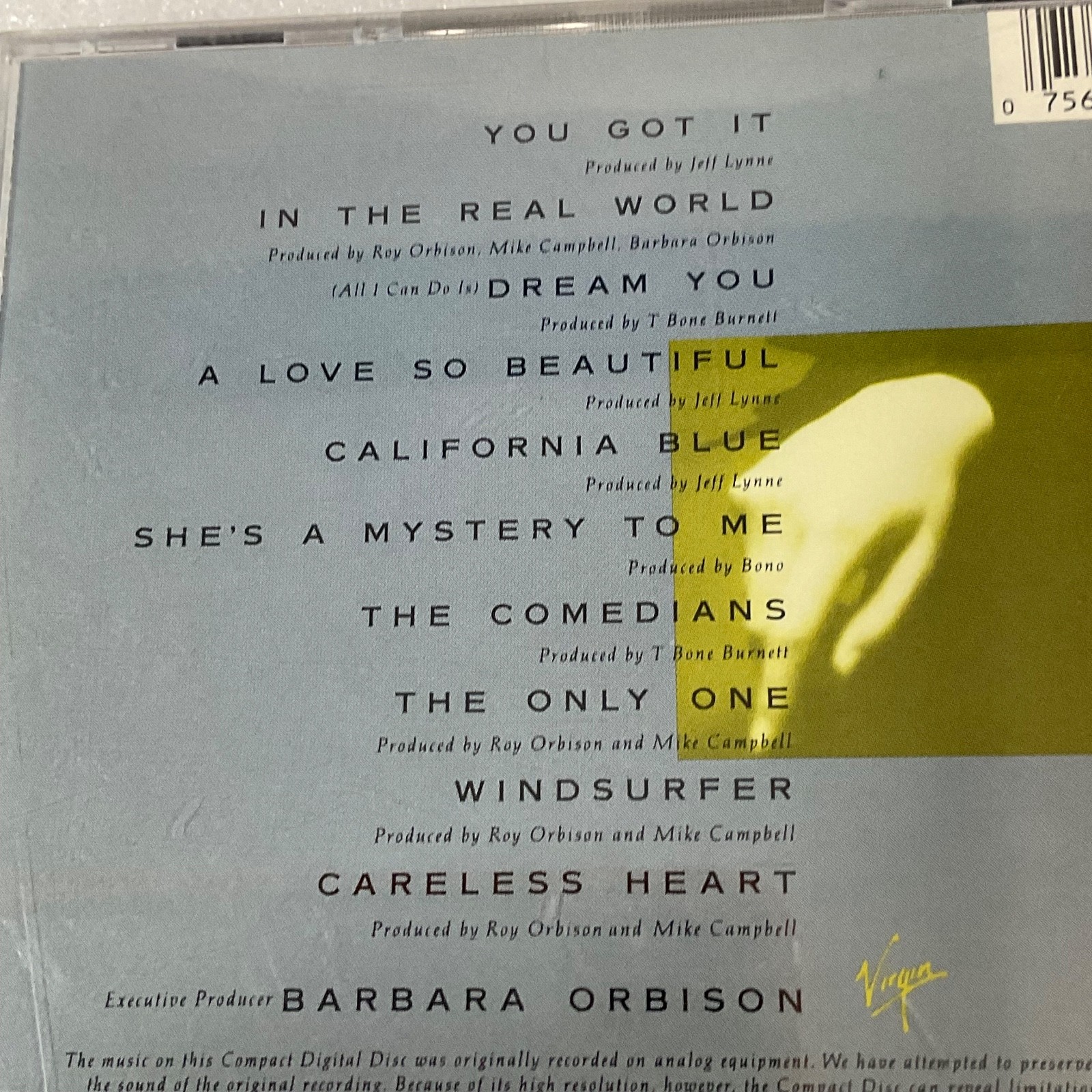 Roy Orbison Mystery Girl CD 1989 Virgin Records Original Pressing - Image 11