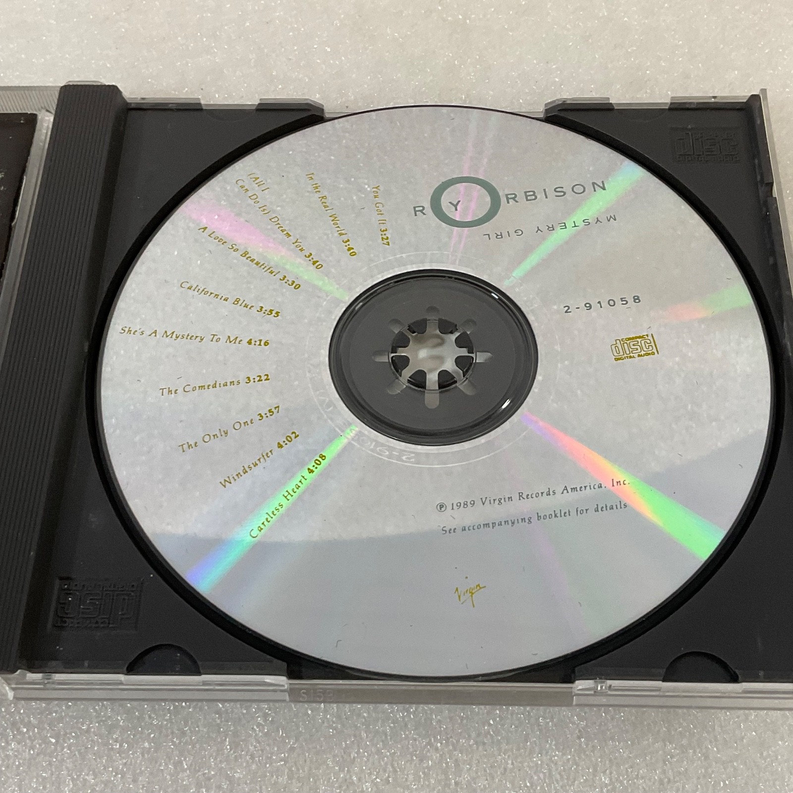 Roy Orbison Mystery Girl CD 1989 Virgin Records Original Pressing - Image 13