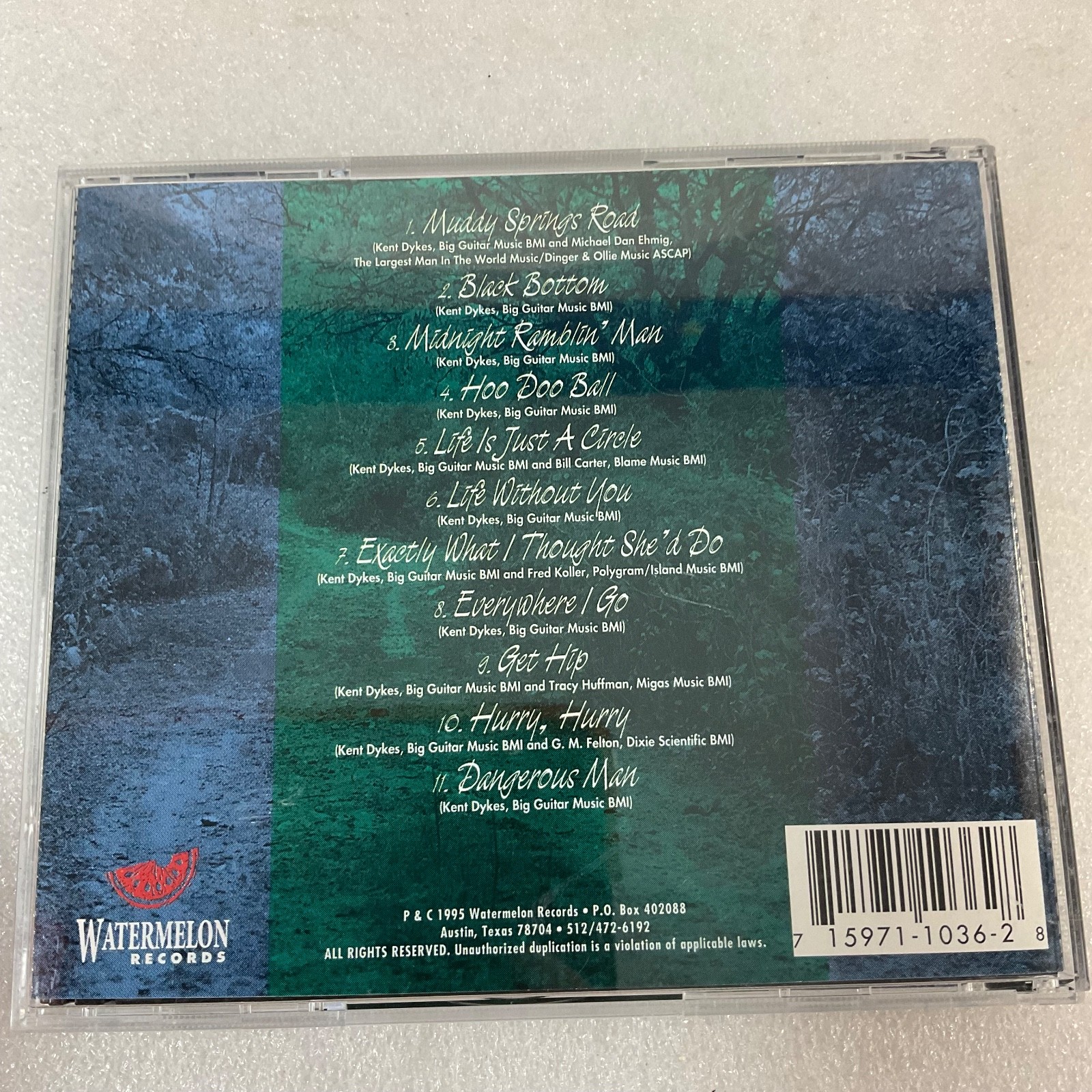 Omar & The Howlers Muddy Springs Road CD 1995 Watermelon Records Blues Rock - Image 2