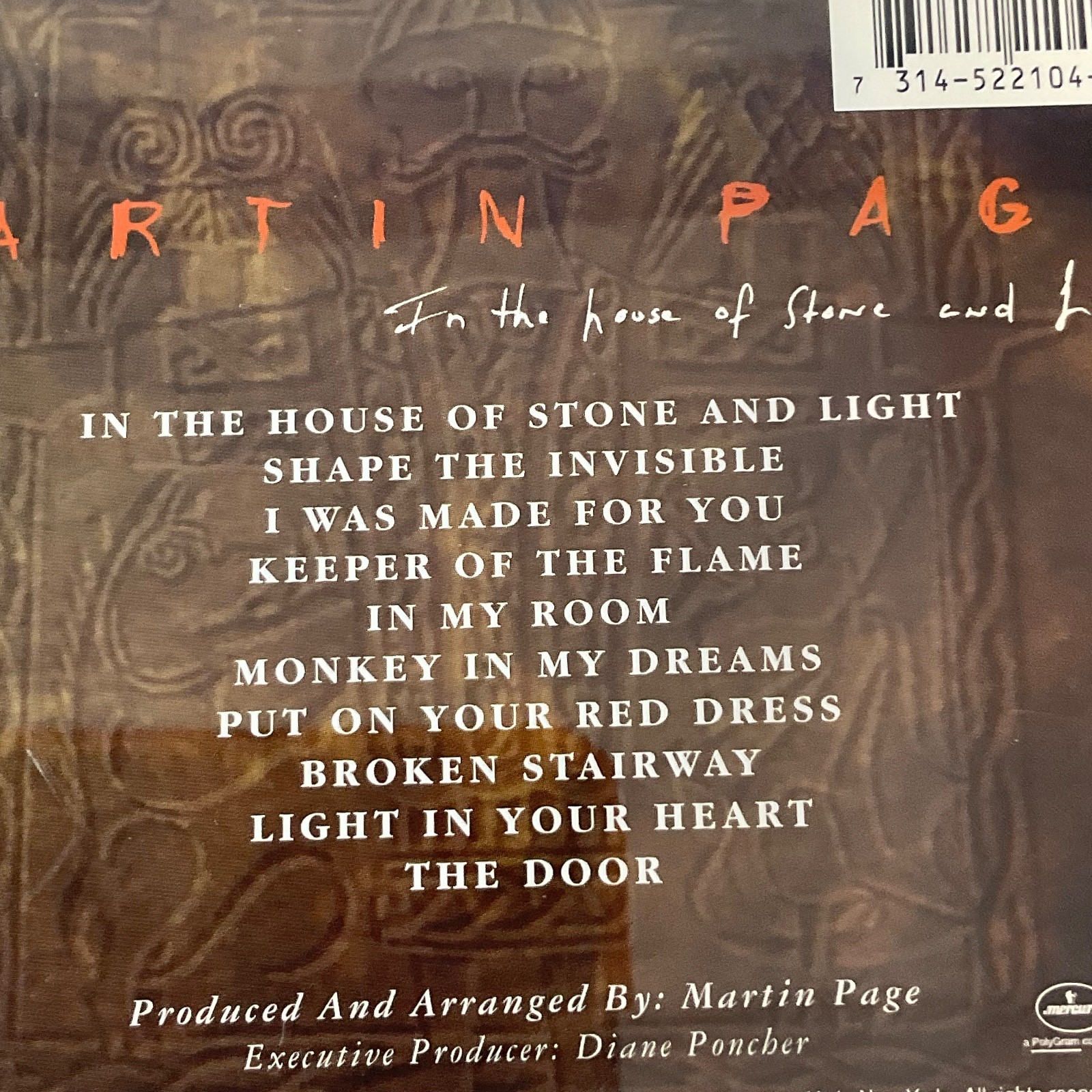 Martin Page In the House of Stone and Light CD Singer Songwriter - Image 11