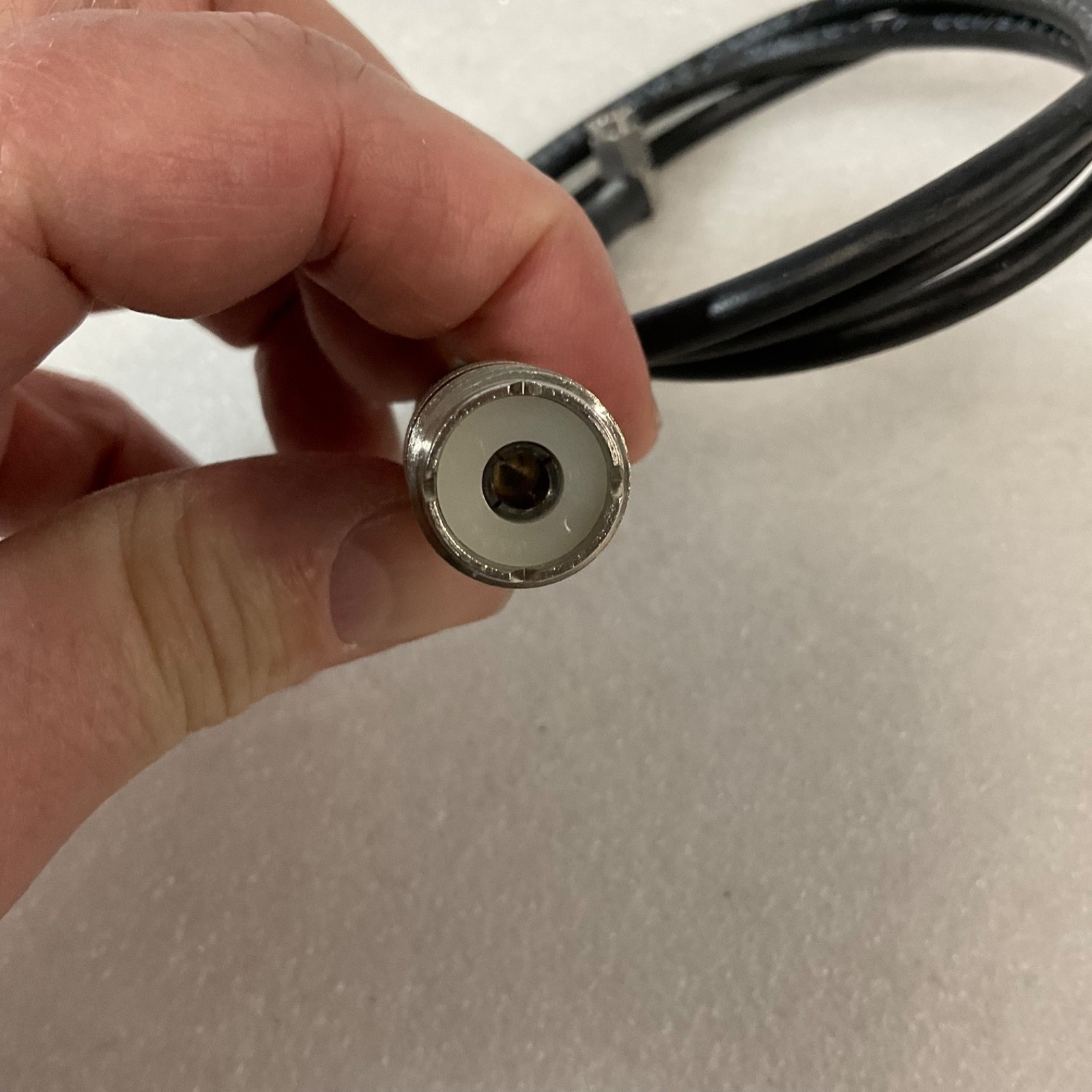RG58 Coax Cable N Male to SMA Male 40 in Black RF Antenna Jumper - Image 2