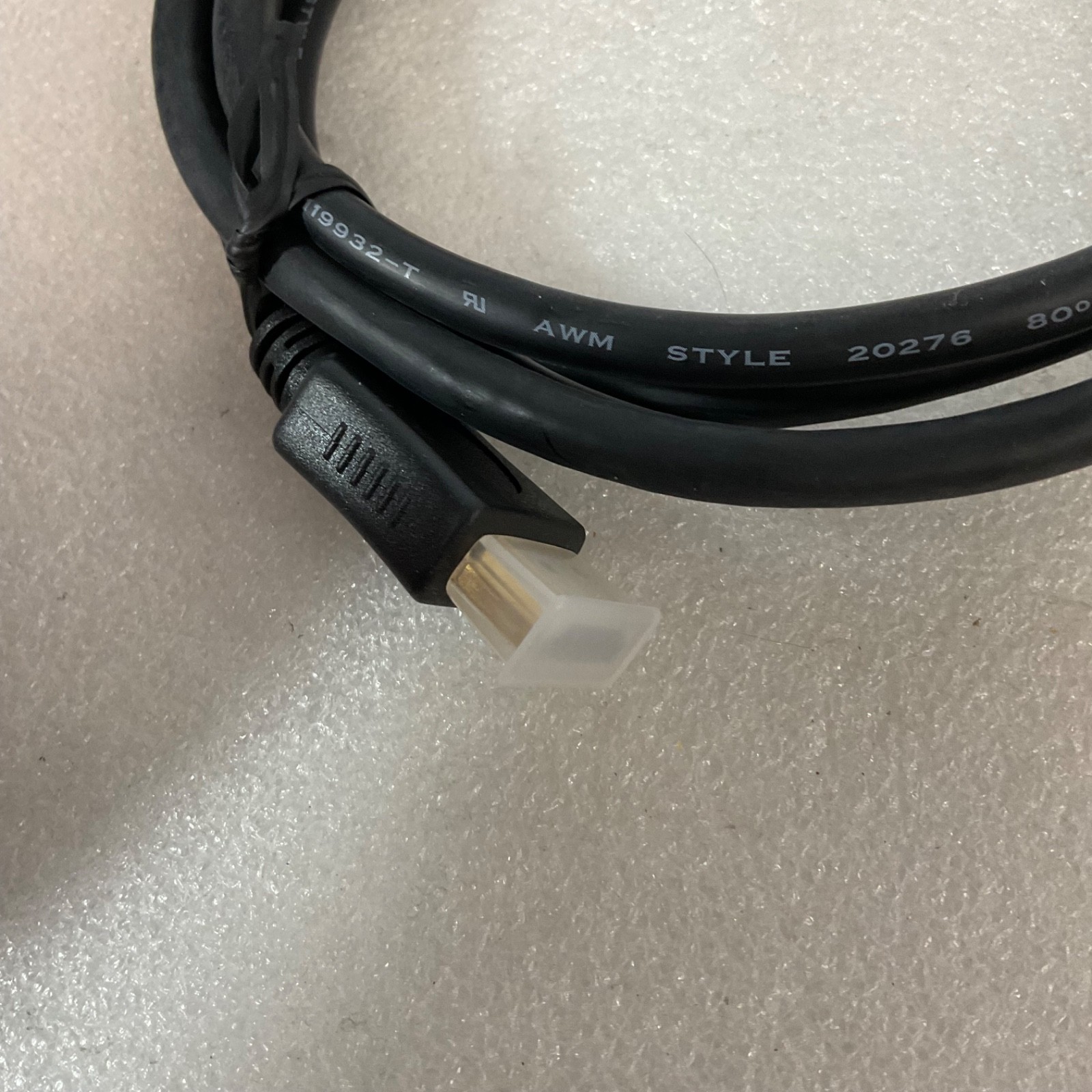 72 in HDMI to HDMI Cable Black Gold Tone Connectors - Image 2