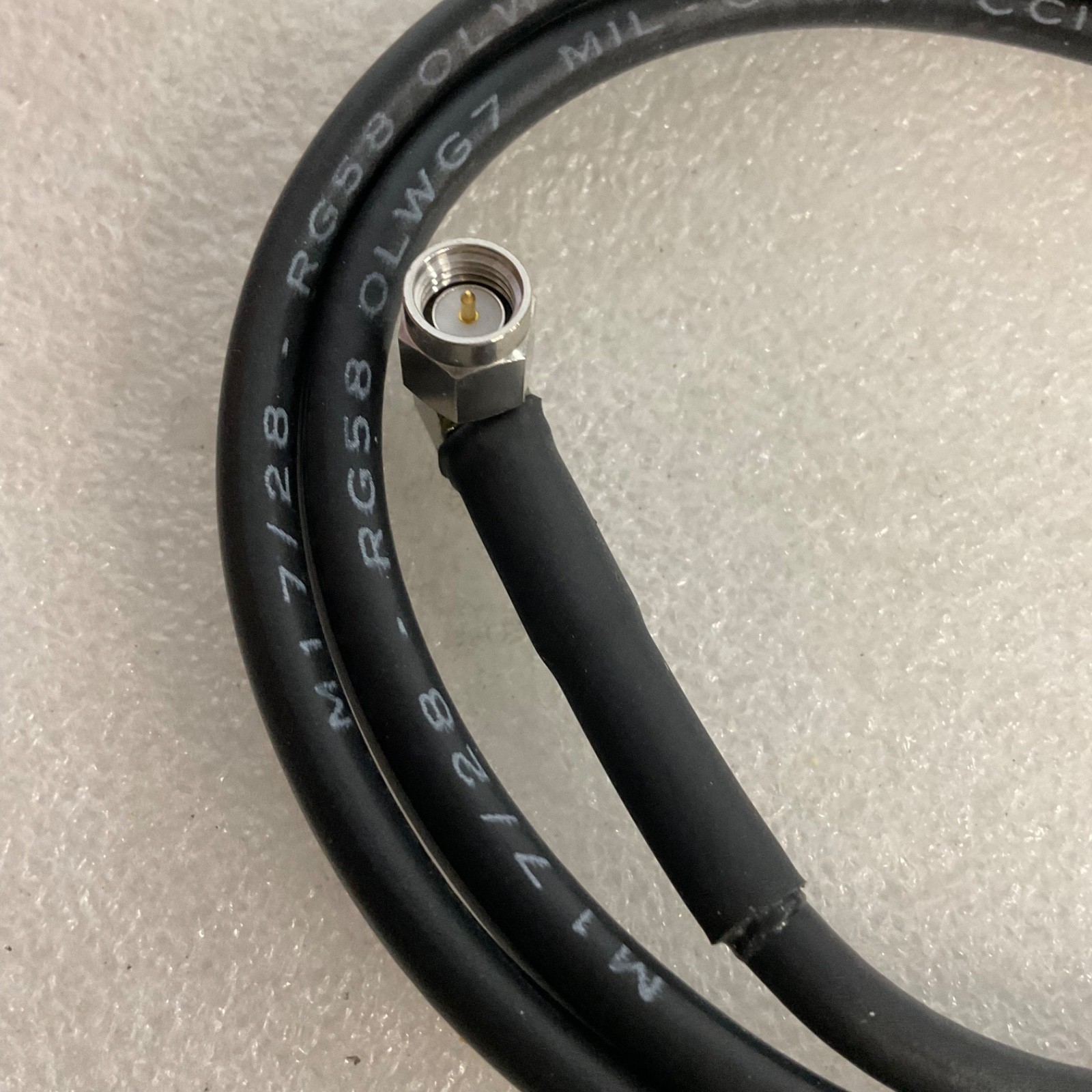 RG58 Coax Cable N Male to SMA Male 40 in Black RF Antenna Jumper - Image 4