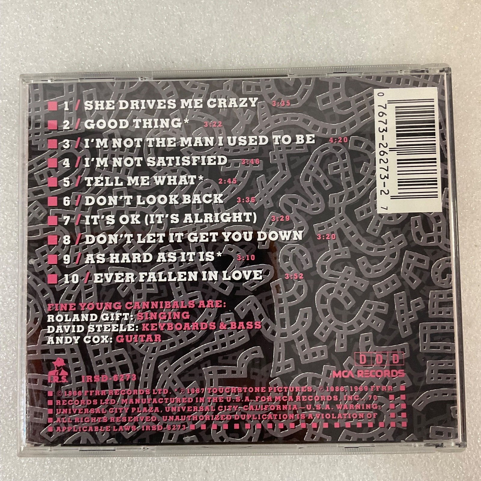 Fine Young Cannibals The Raw & The Cooked CD I.R.S. MCA 1989 - Image 2